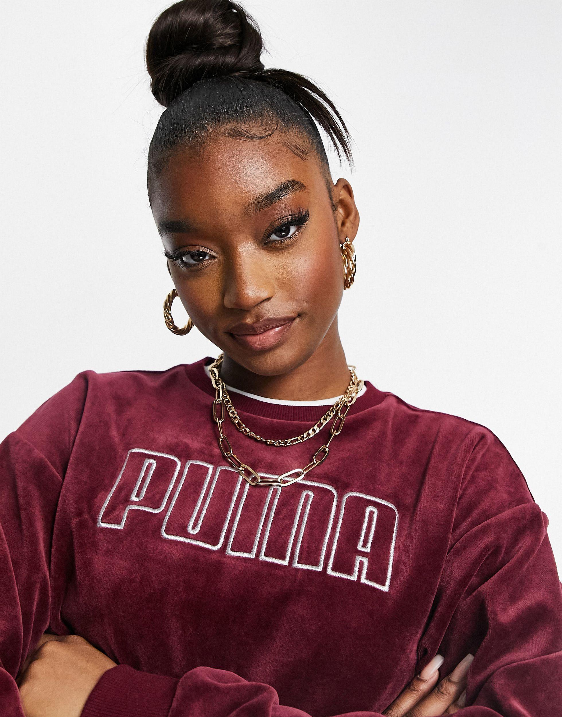 puma velour sweatshirt