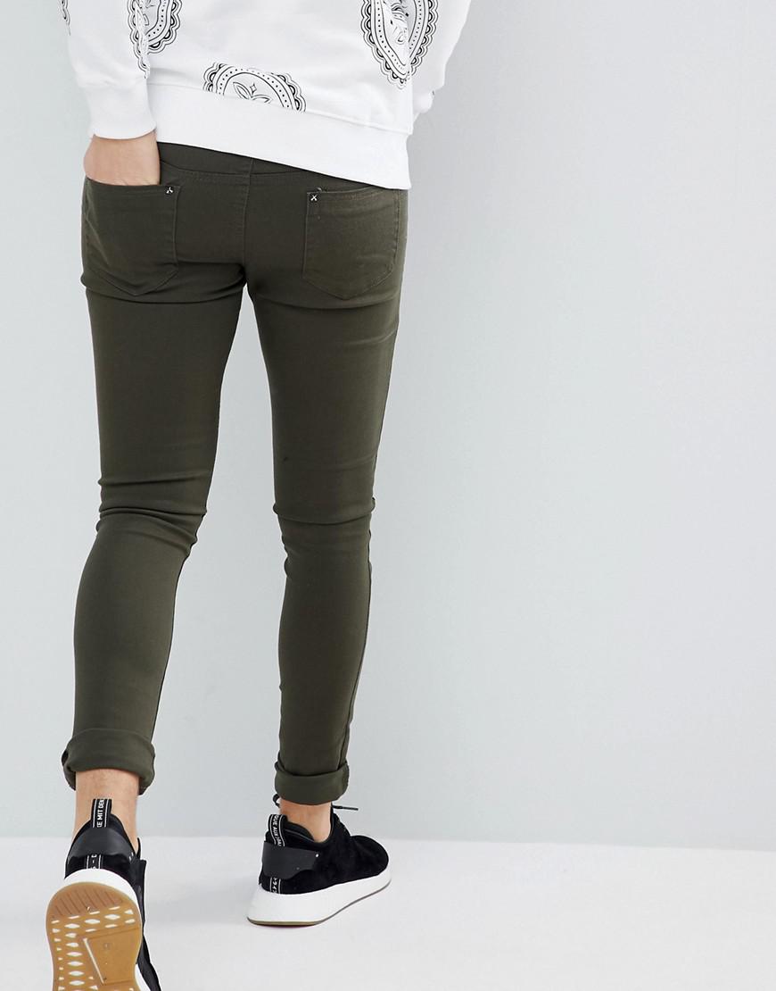 olive skinny jeans mens