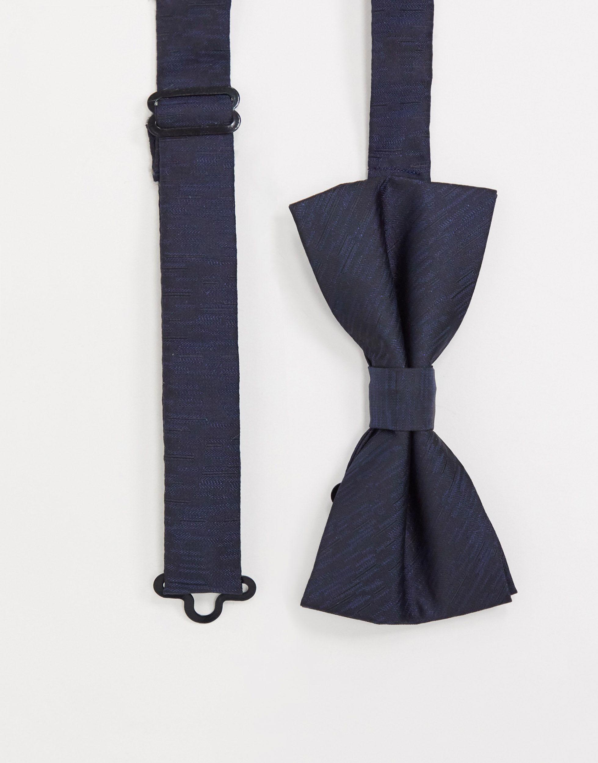 French Connection Plain Bow Tie in Navy (Blue) for Men - Lyst