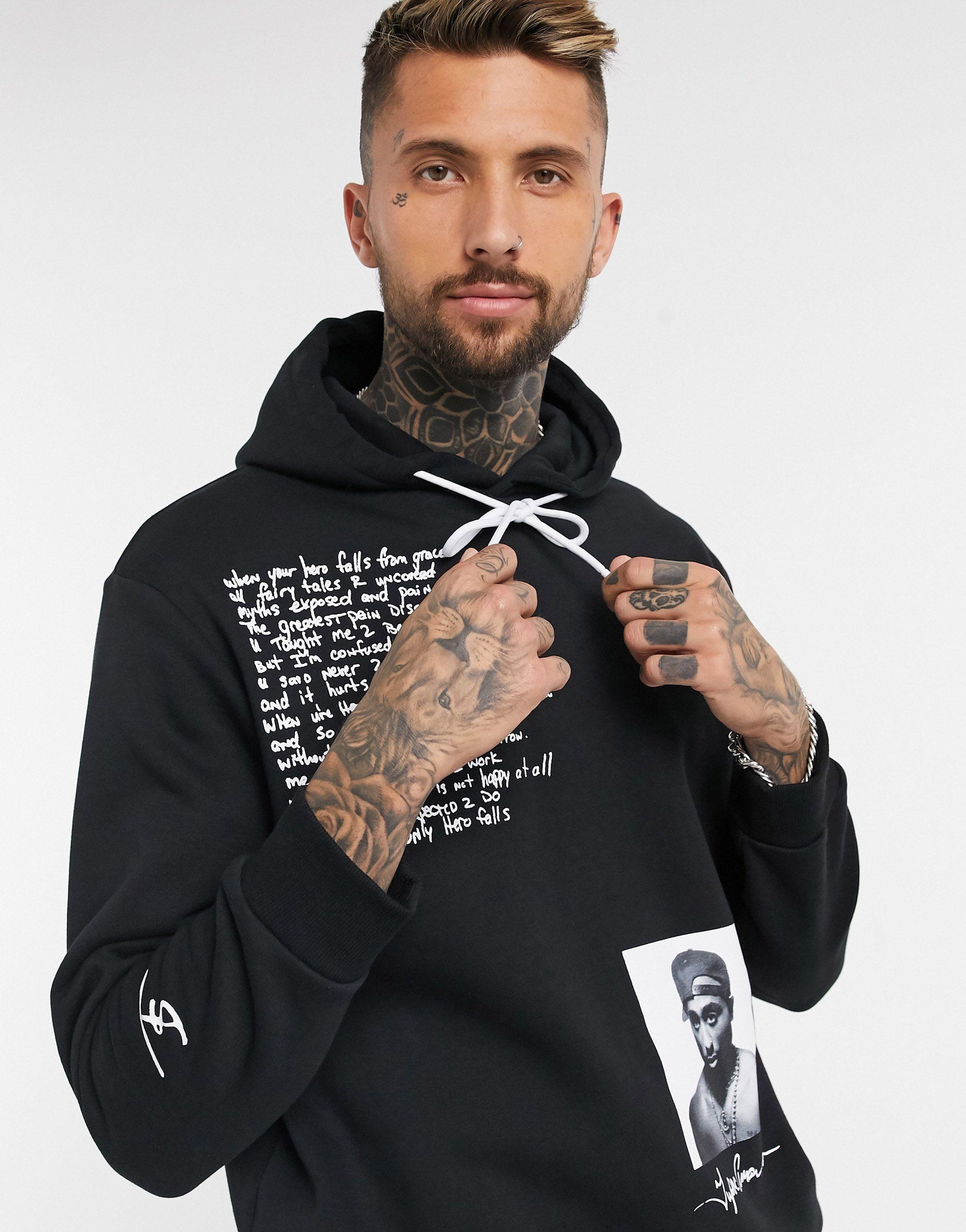 black tupac hoodie