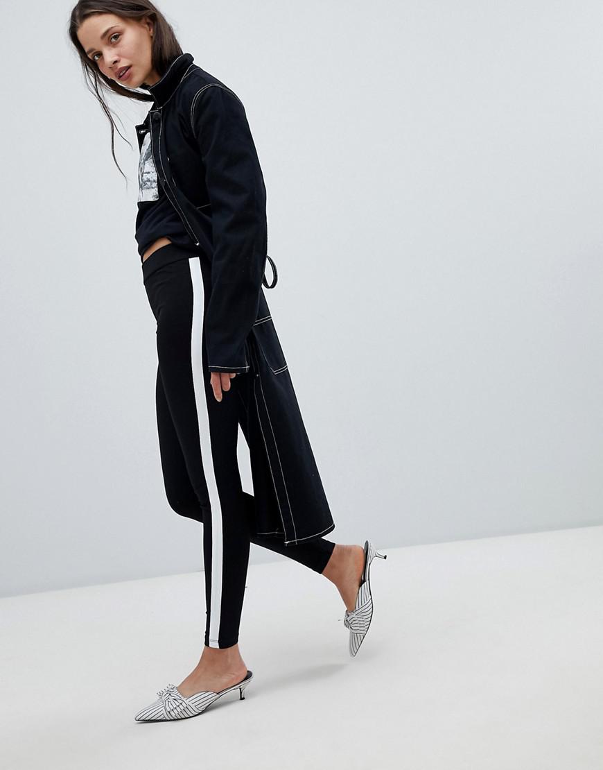 new look striped leggings