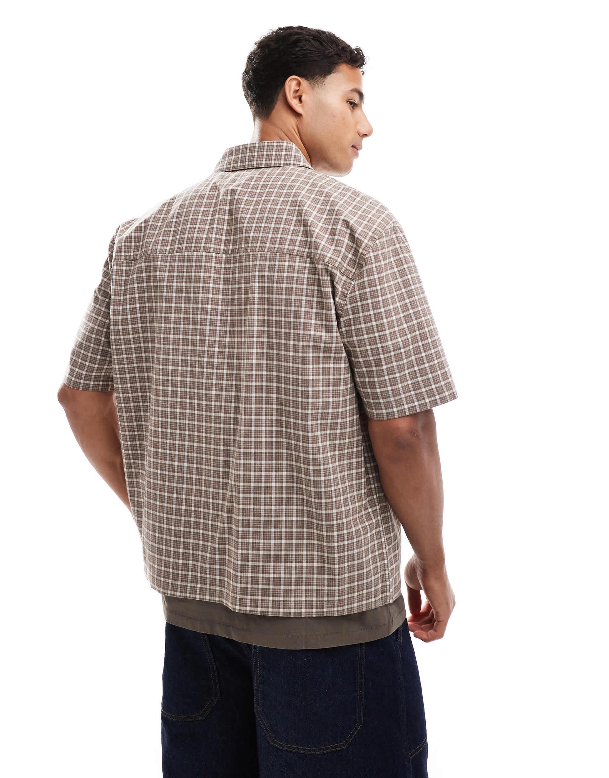 Chemise Homme West Ham 3XL à Carreaux Manches Courtes - Coton Club Football