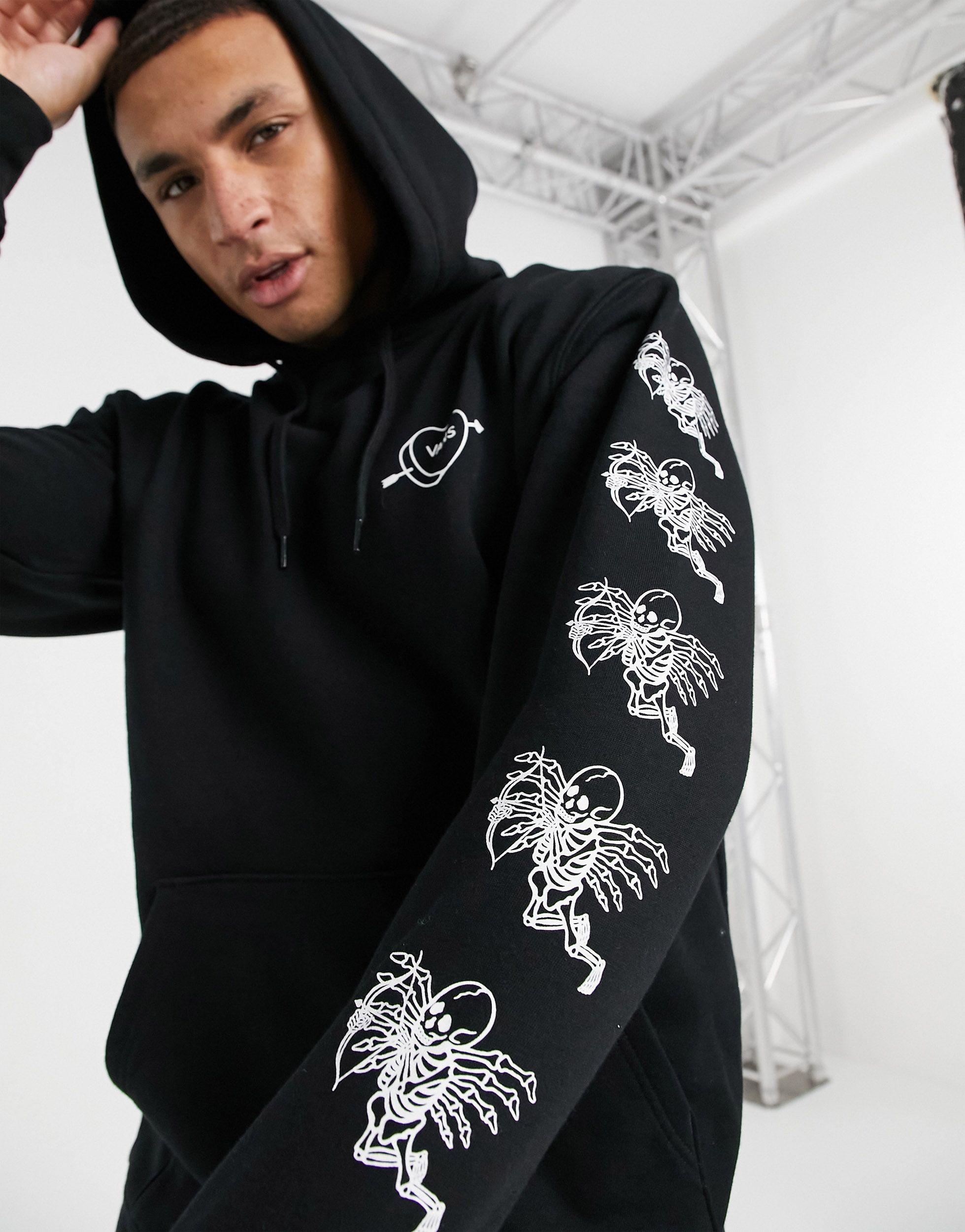 rhude black moletom com capuz