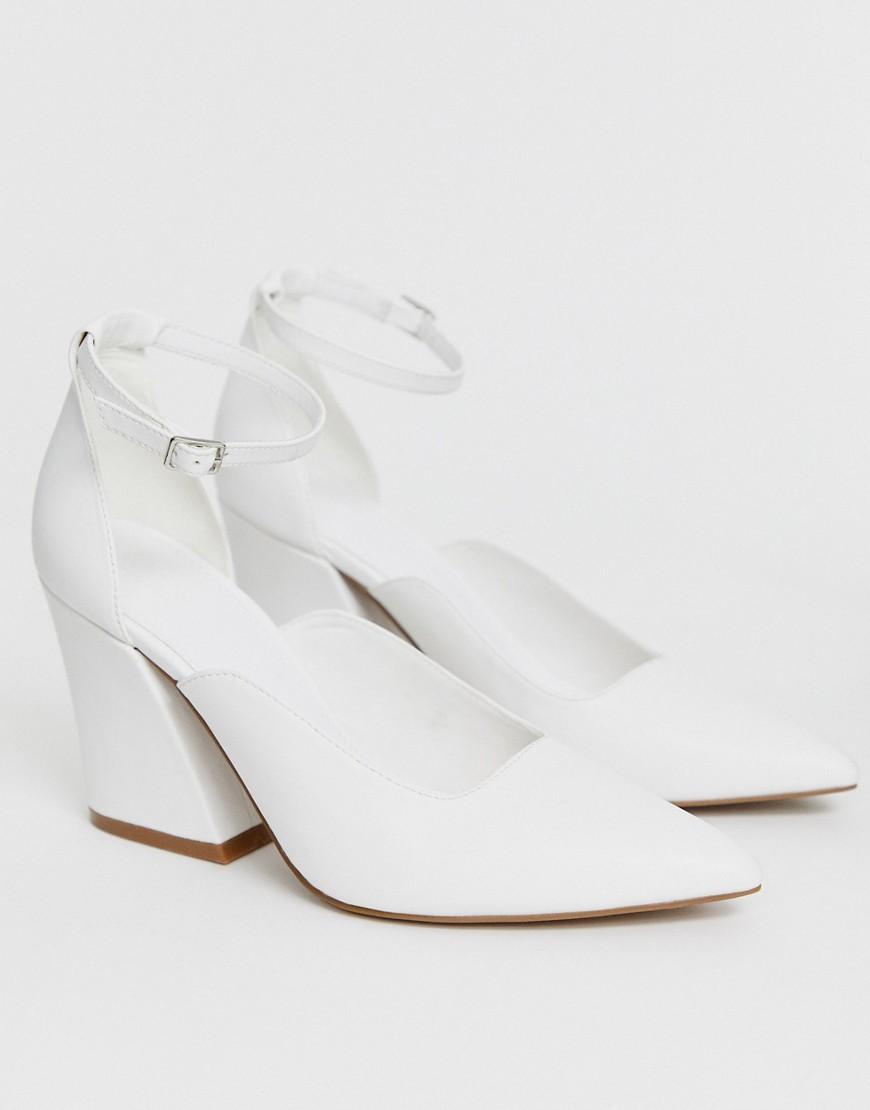 white block heels asos