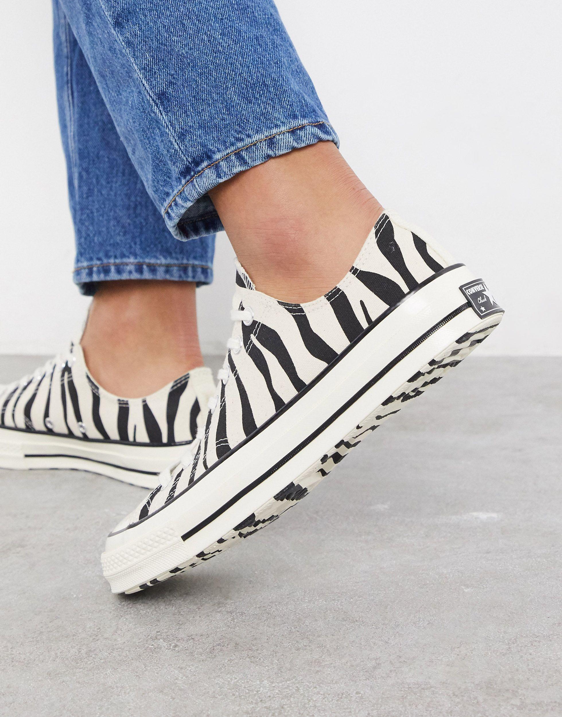 chuck 70 archive print high top zebra
