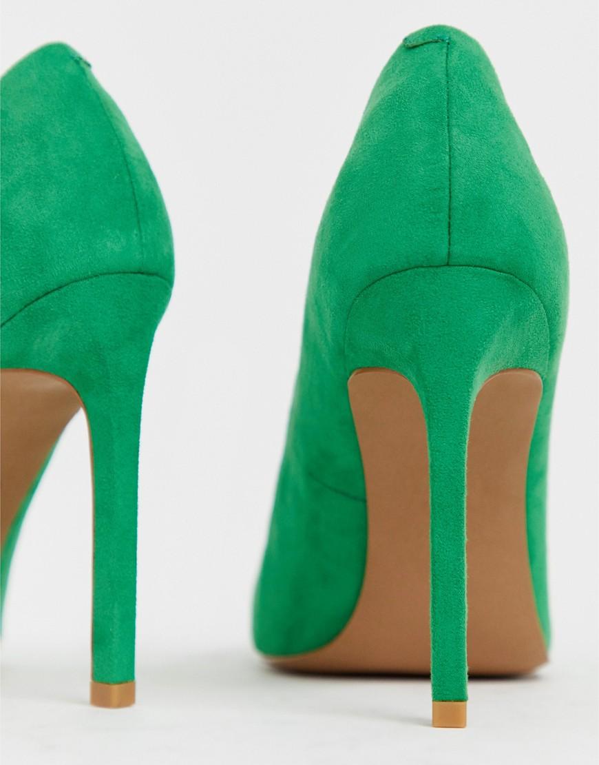 ASOS Porto Pointed High Heeled Pumps In Emerald Green | Lyst UK