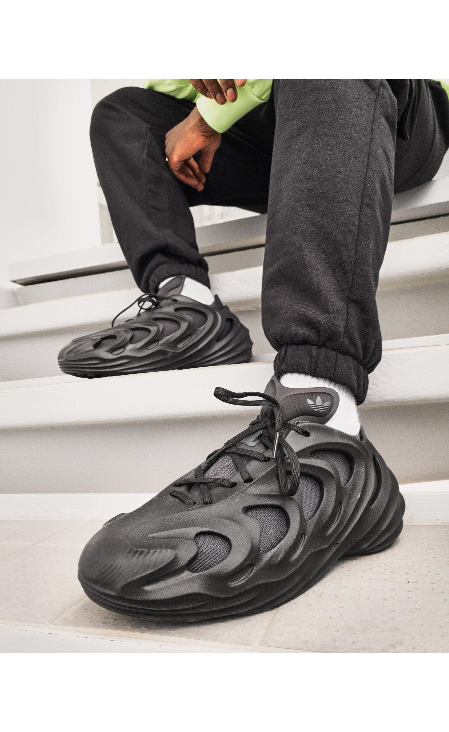 Adidas originals adifom q trainers in black for men lyst