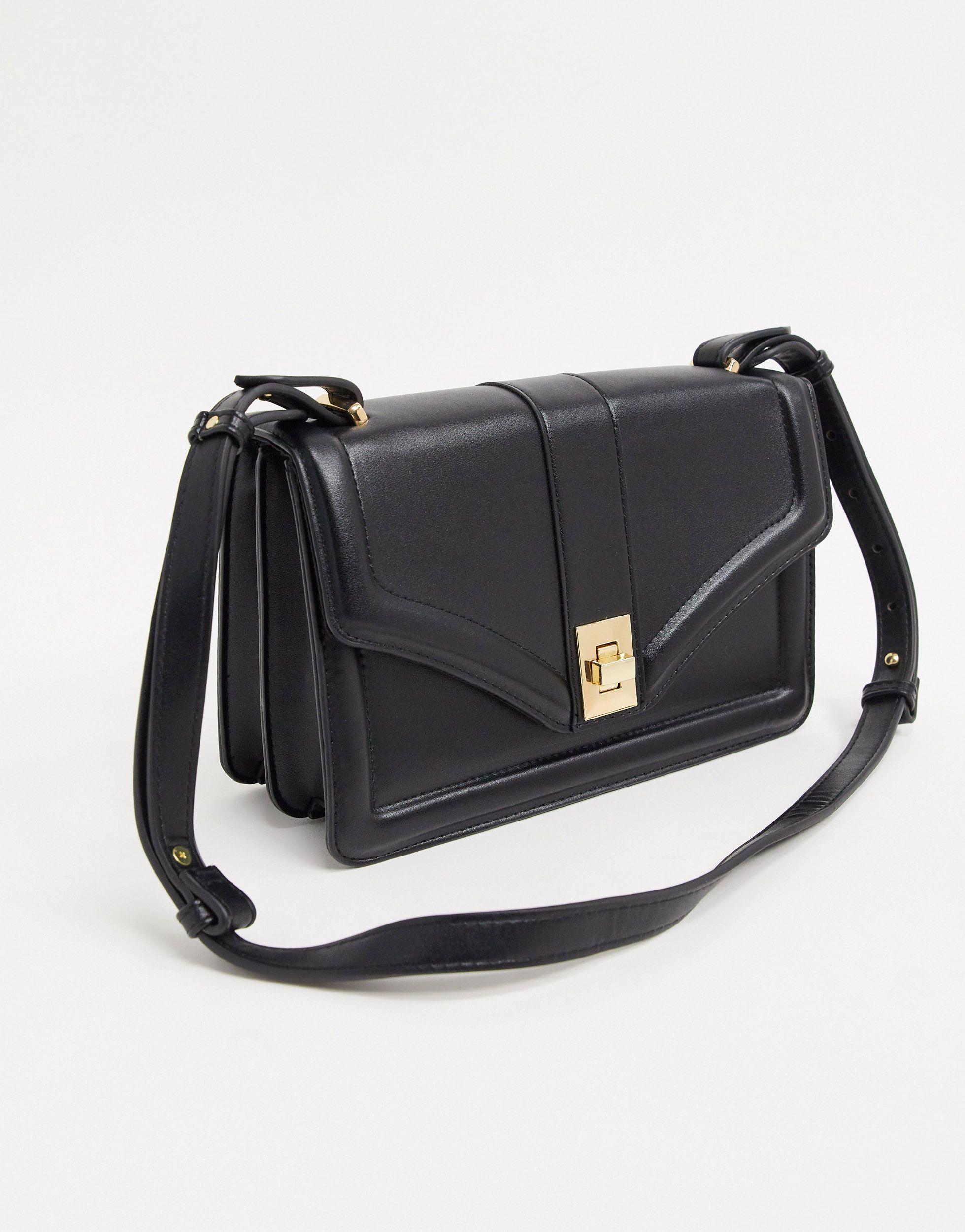 Bolso tote grande en negro Stradivarius de Tejido sintético de color Negro  | Lyst