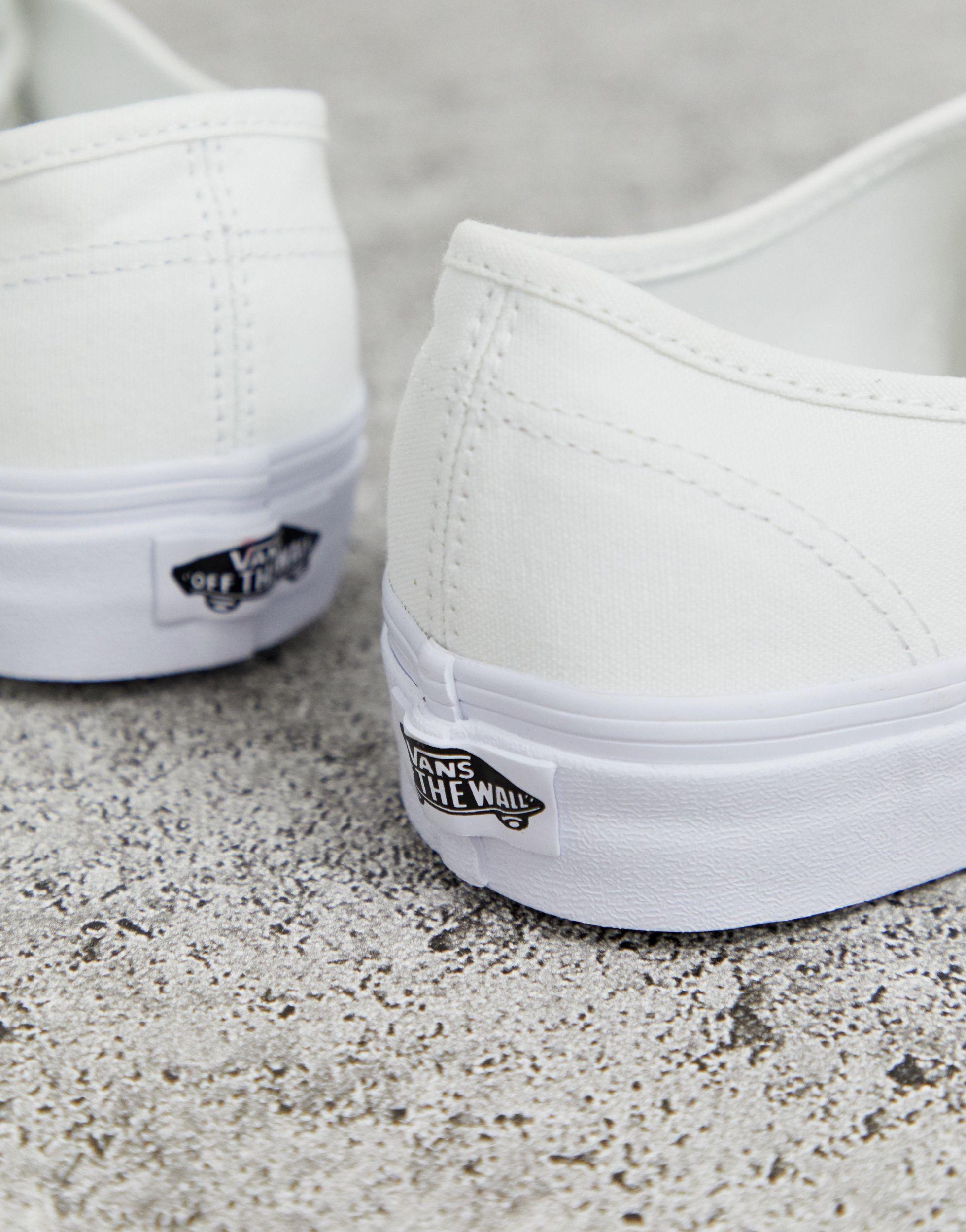 Vans Authentic Trainers in White for Men | Lyst