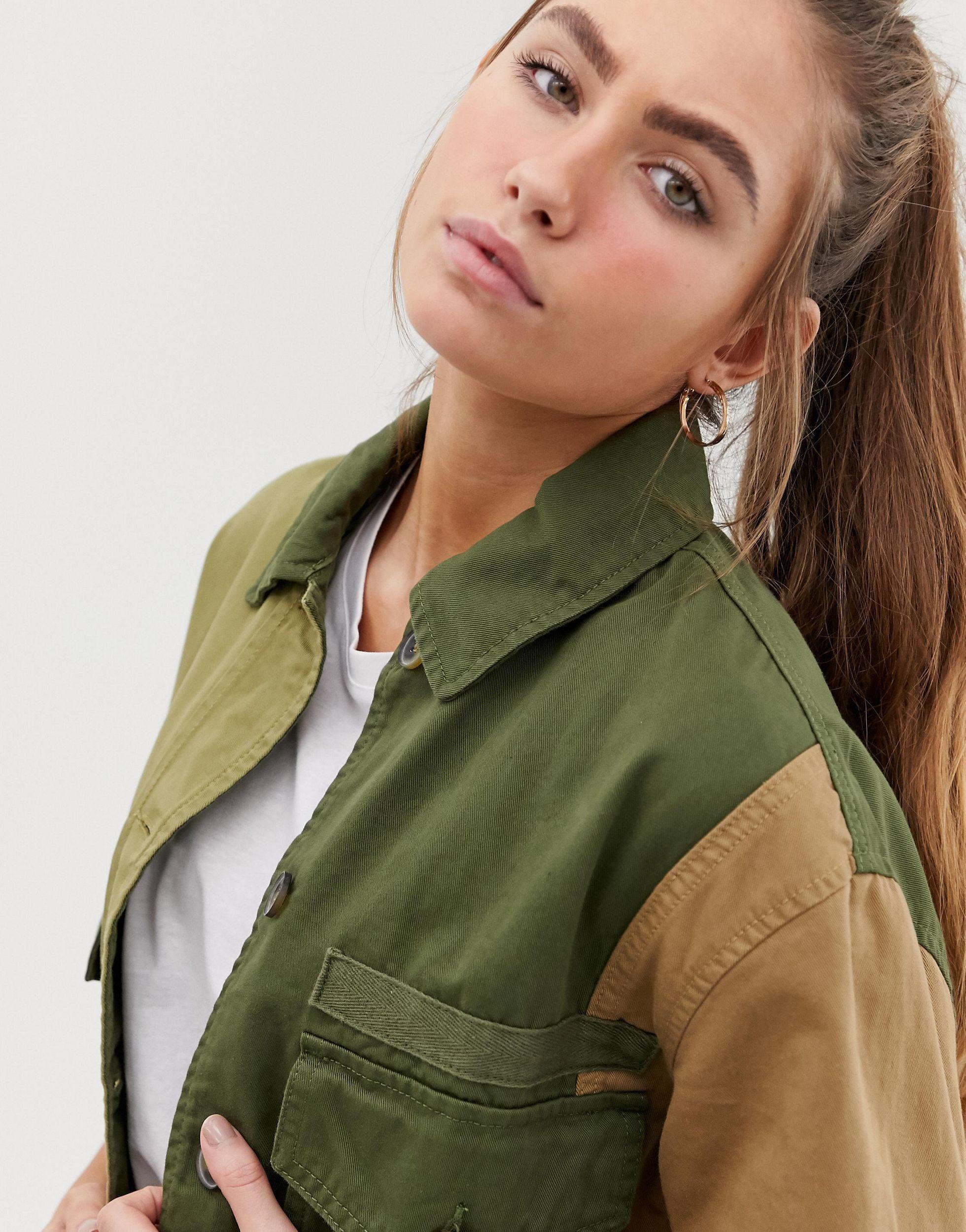 bershka army jacket