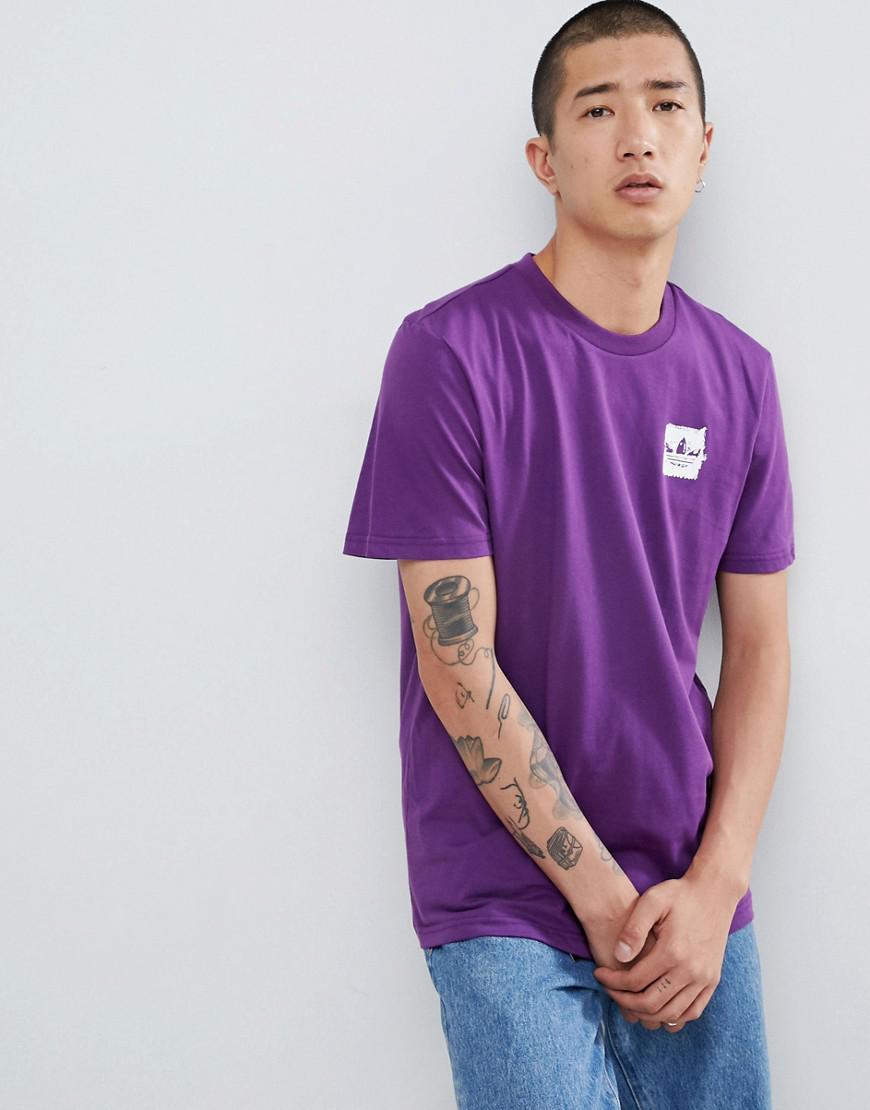 adidas originals purple t shirt