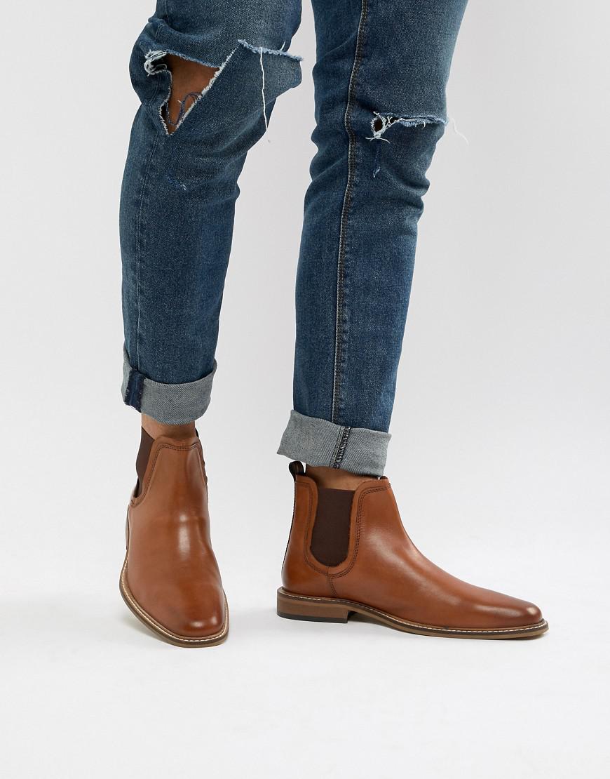 dune tan chelsea boots