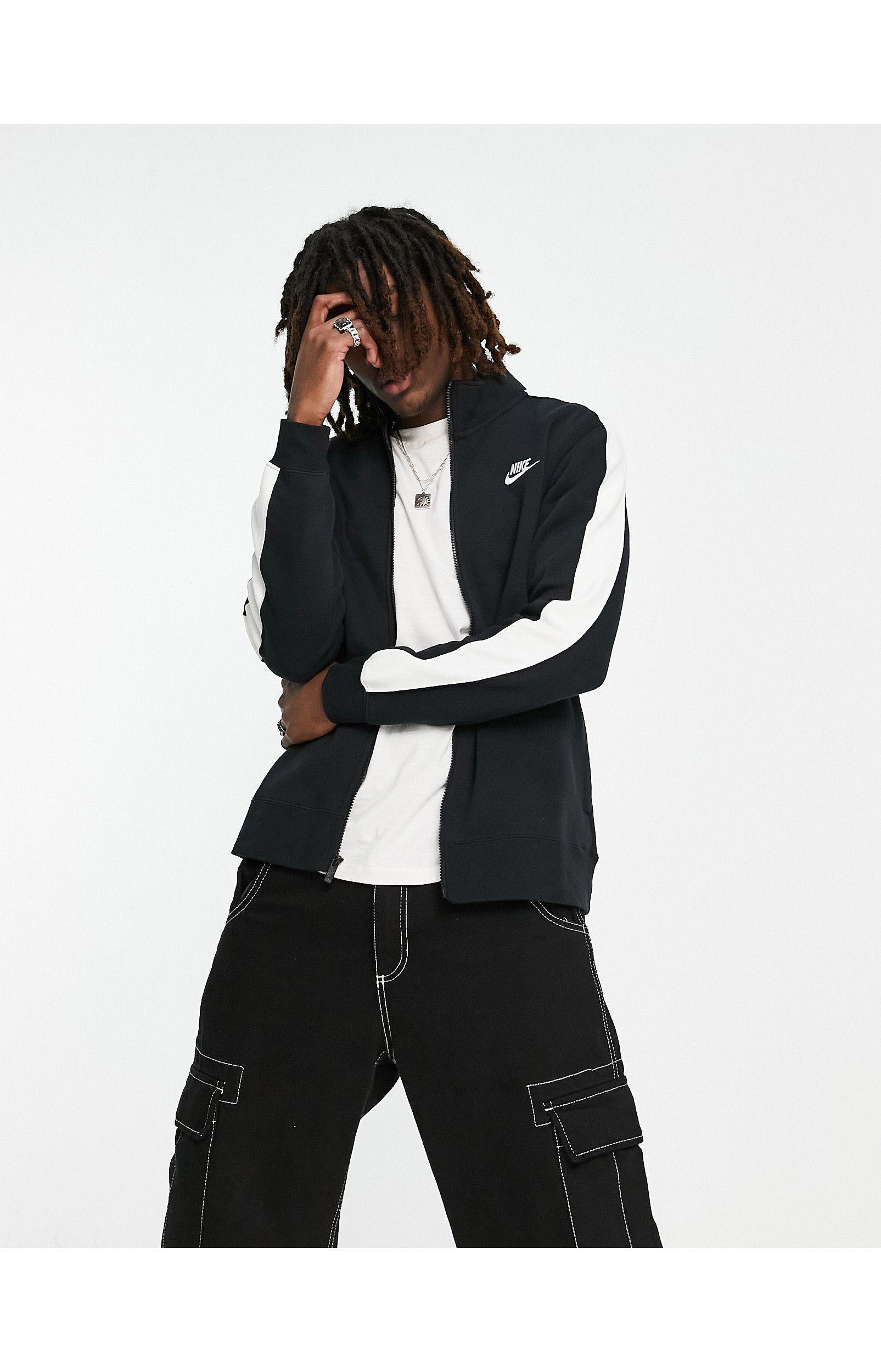 Nike Sportswear Club Fleece Track Jacket in Black for Men | Lyst