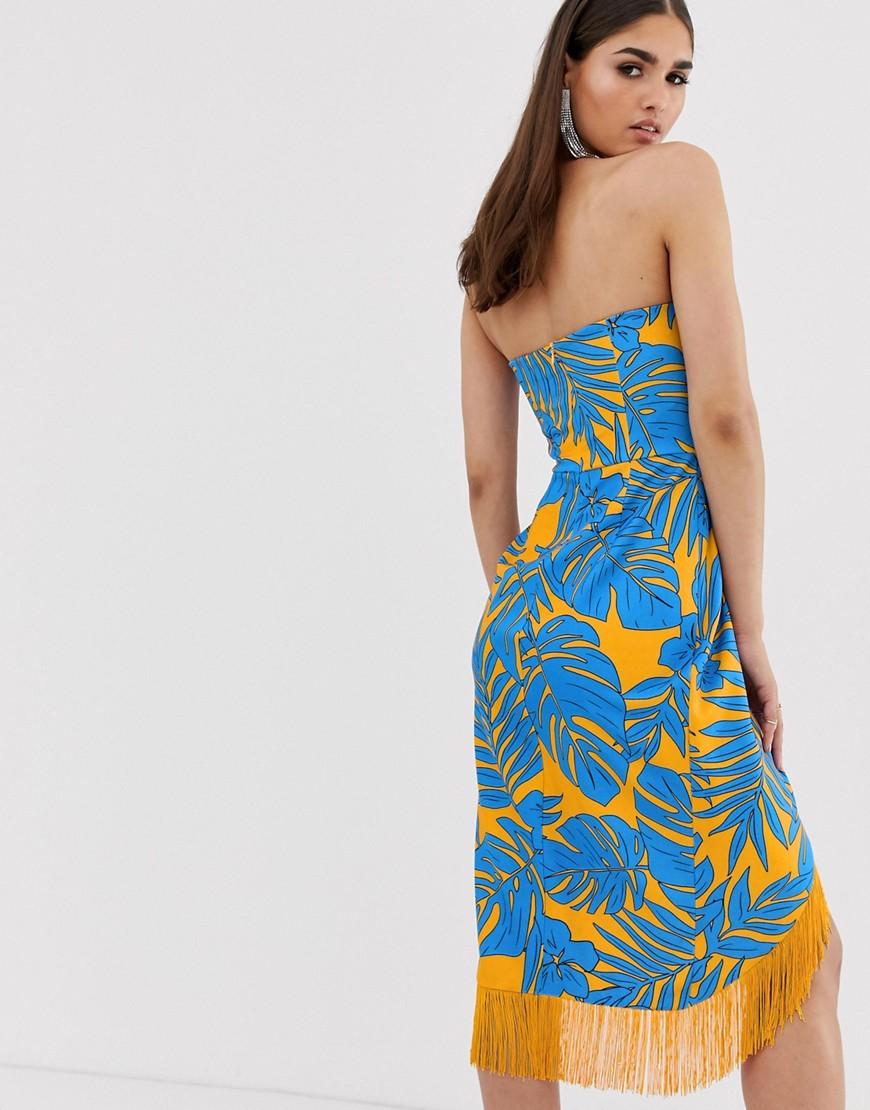 lavish alice palm print dress