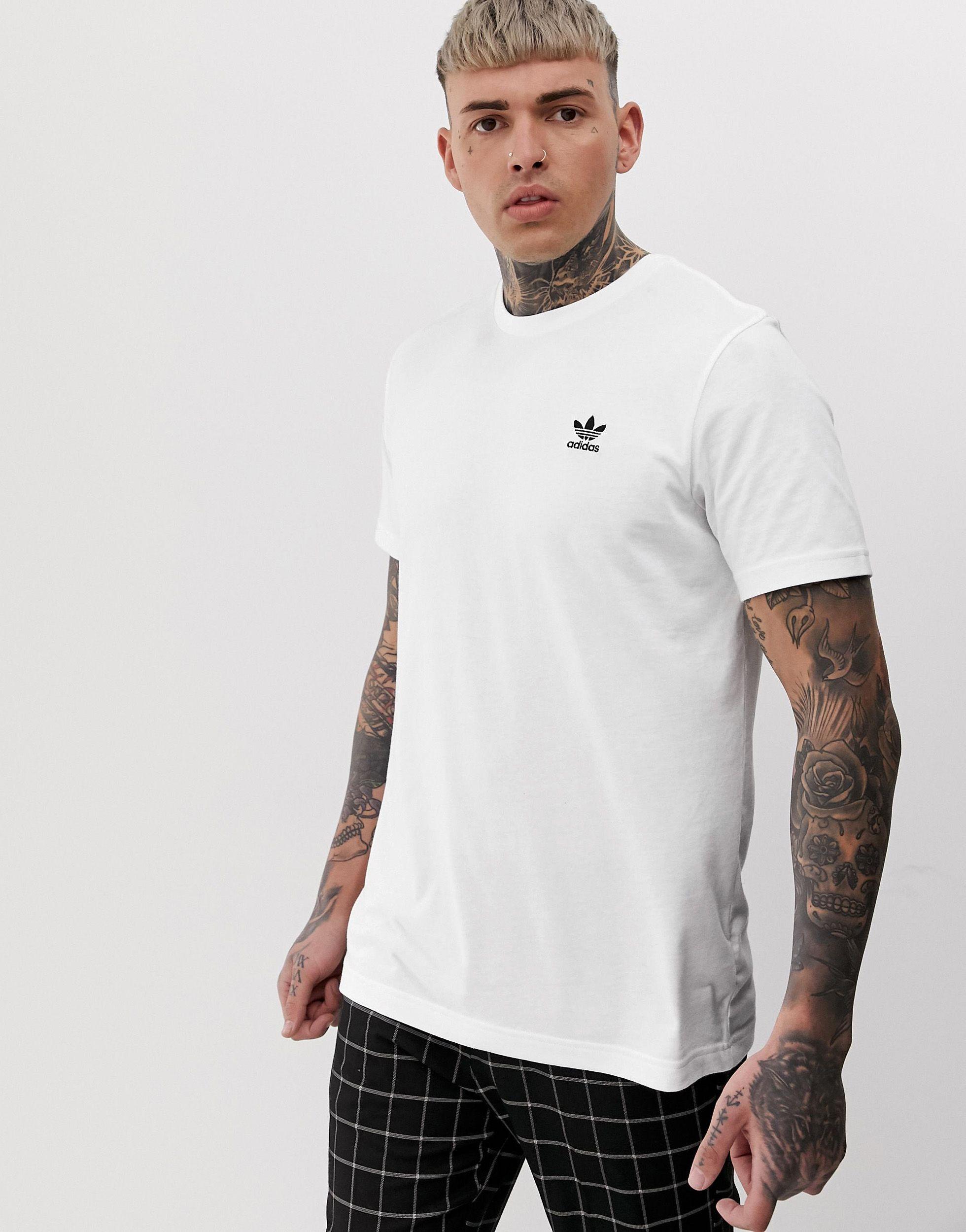adidas Originals Essentials T-shirt in White for Men | Lyst