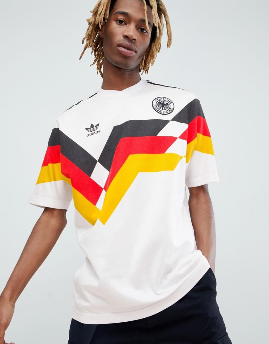 adidas Originals Retro Germany Football Jersey In White Ce2343 for Men |  Lyst