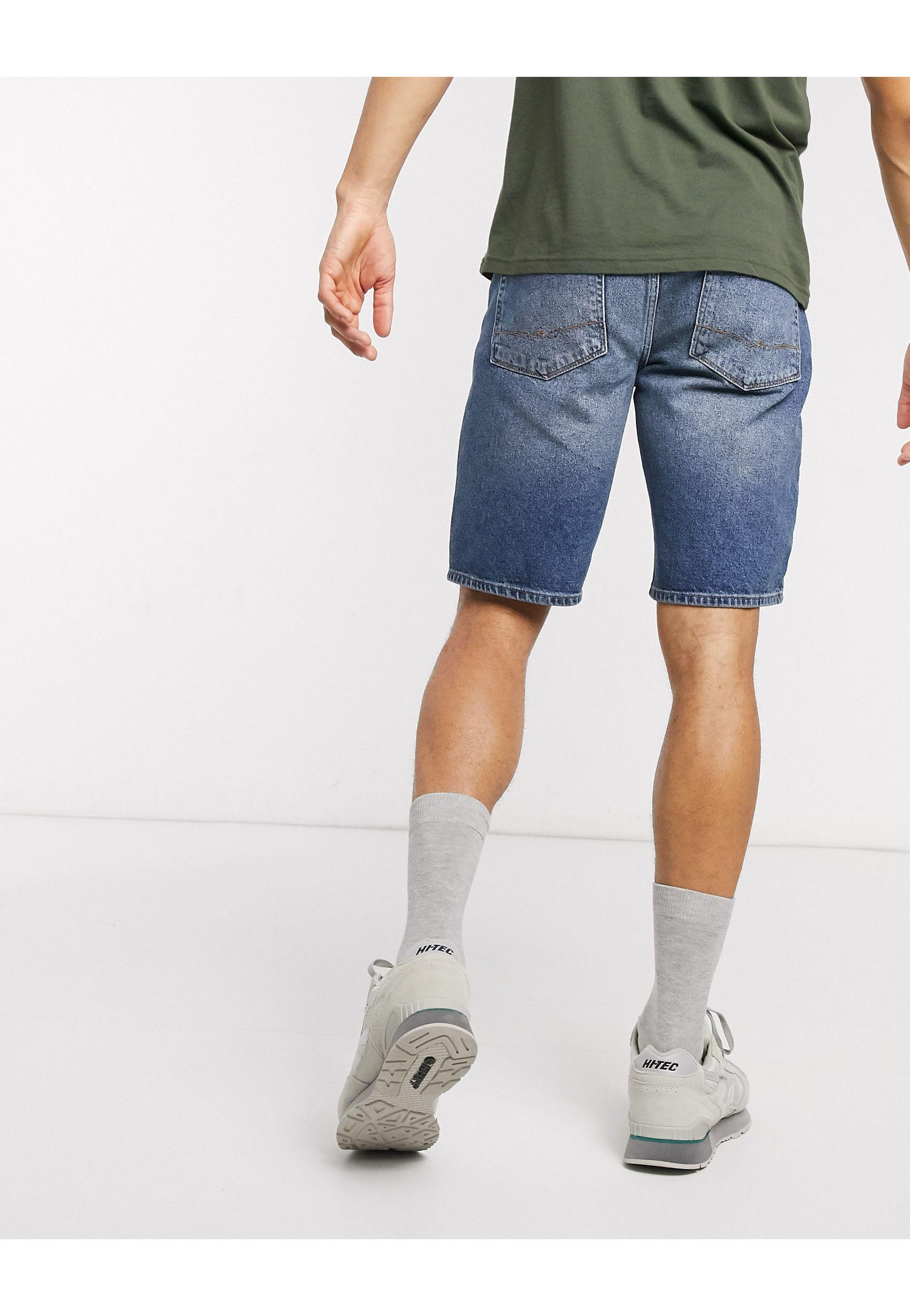 ASOS Denim Dad Short in Blue for Men - Lyst