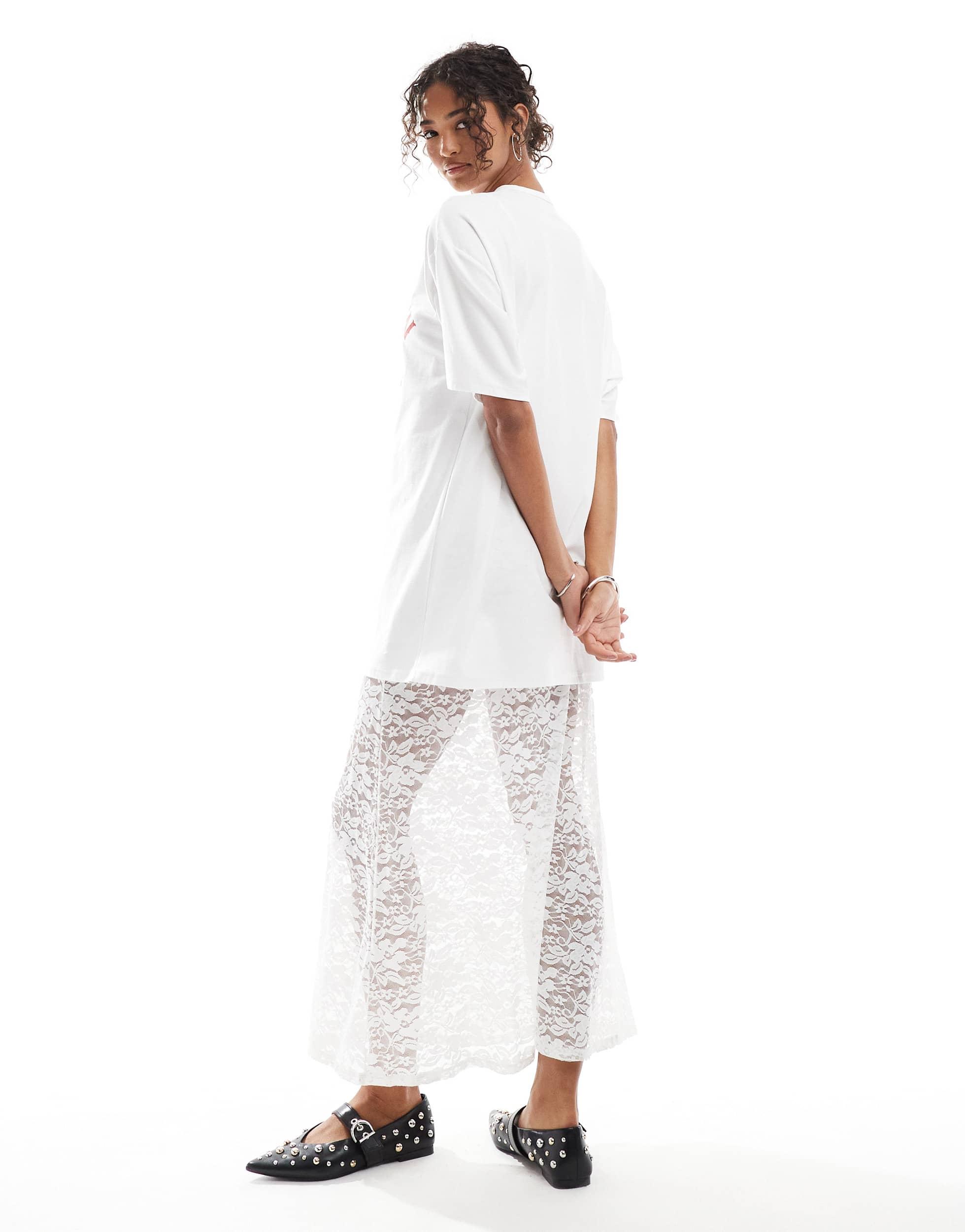 asos white t shirt dress Asos Curve Curve T Shirt Dress With High Neck, $19 | Asos