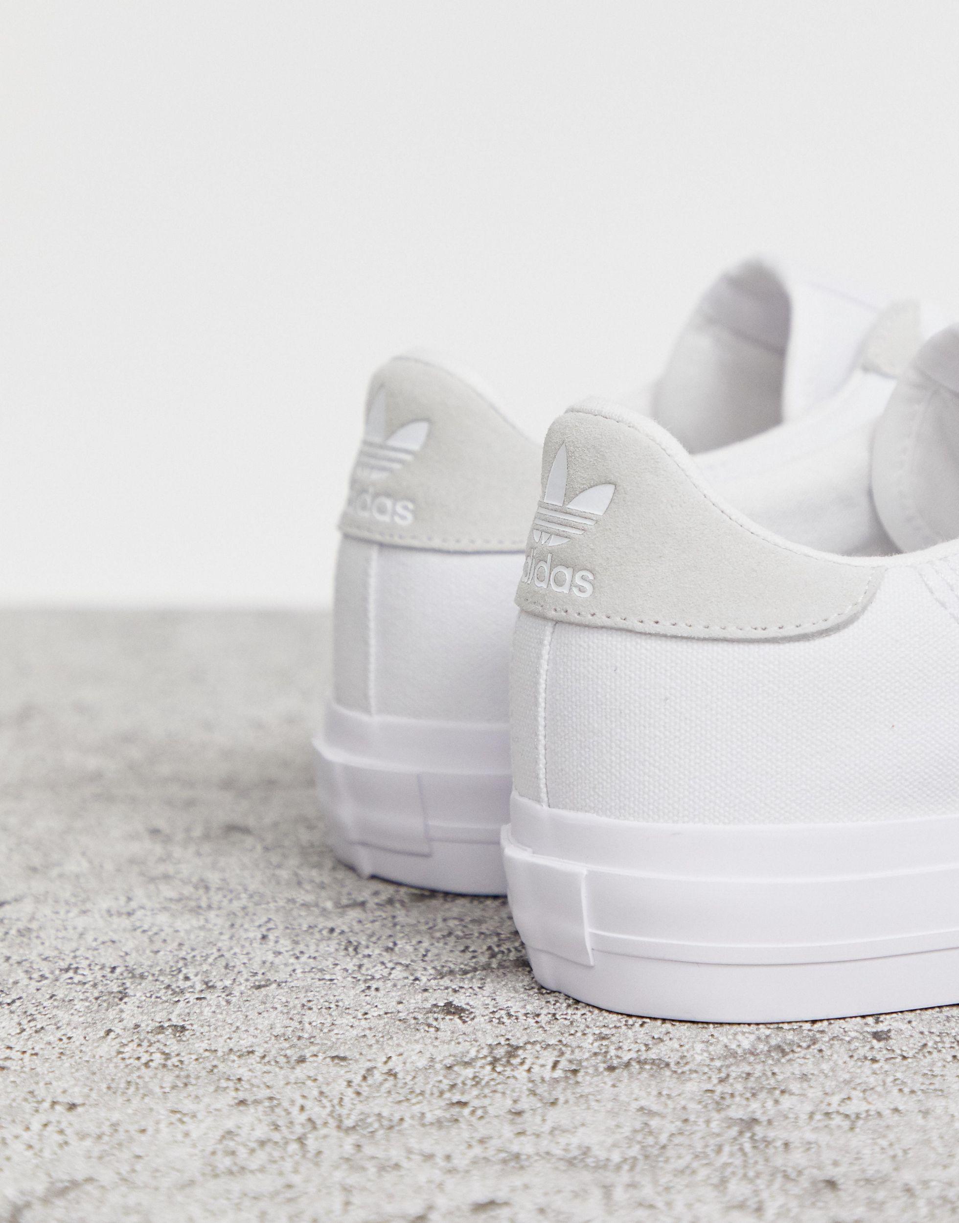 adidas Originals Leather Continental 80 Vulc Trainers in White for Men |  Lyst