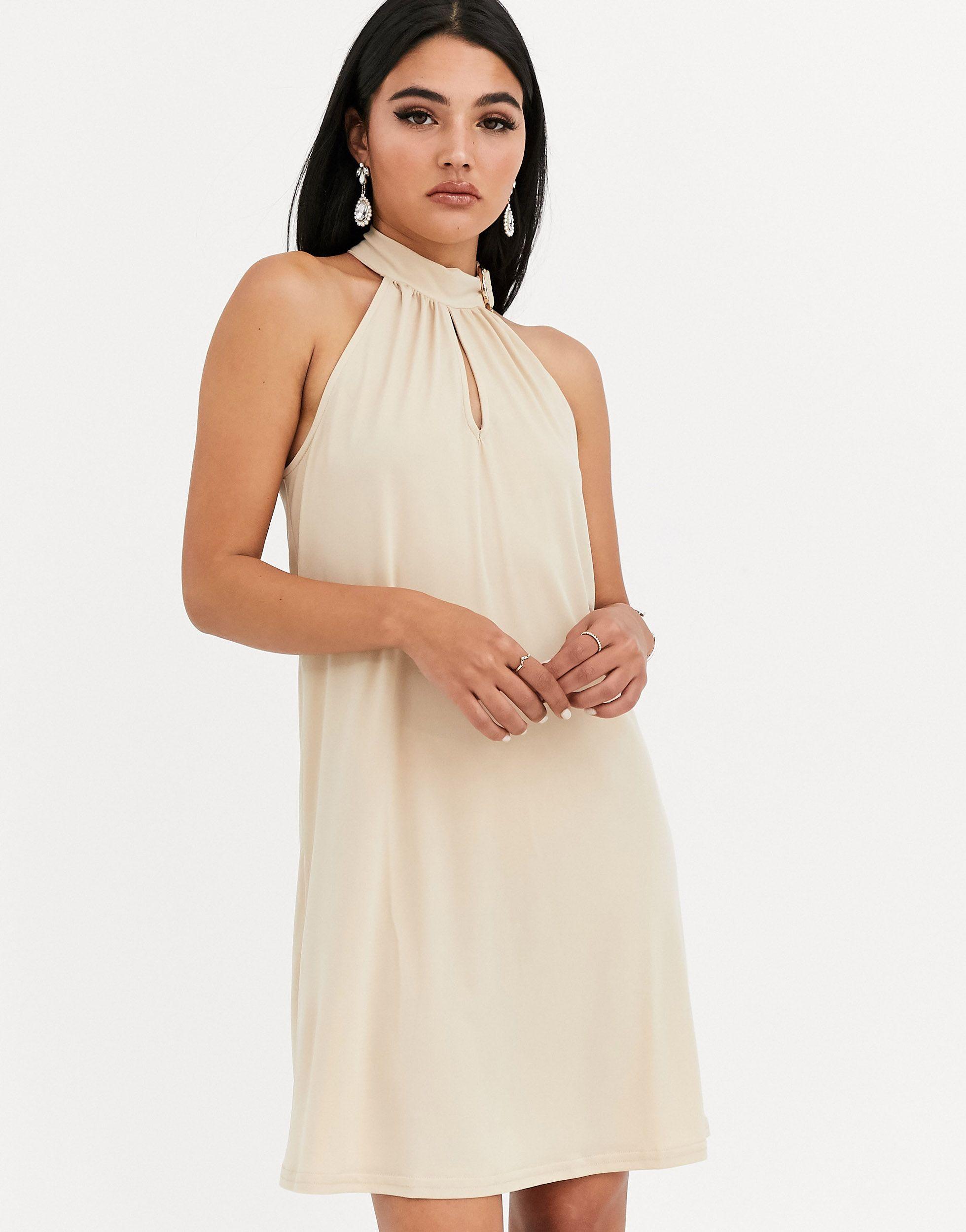 halter swing dress