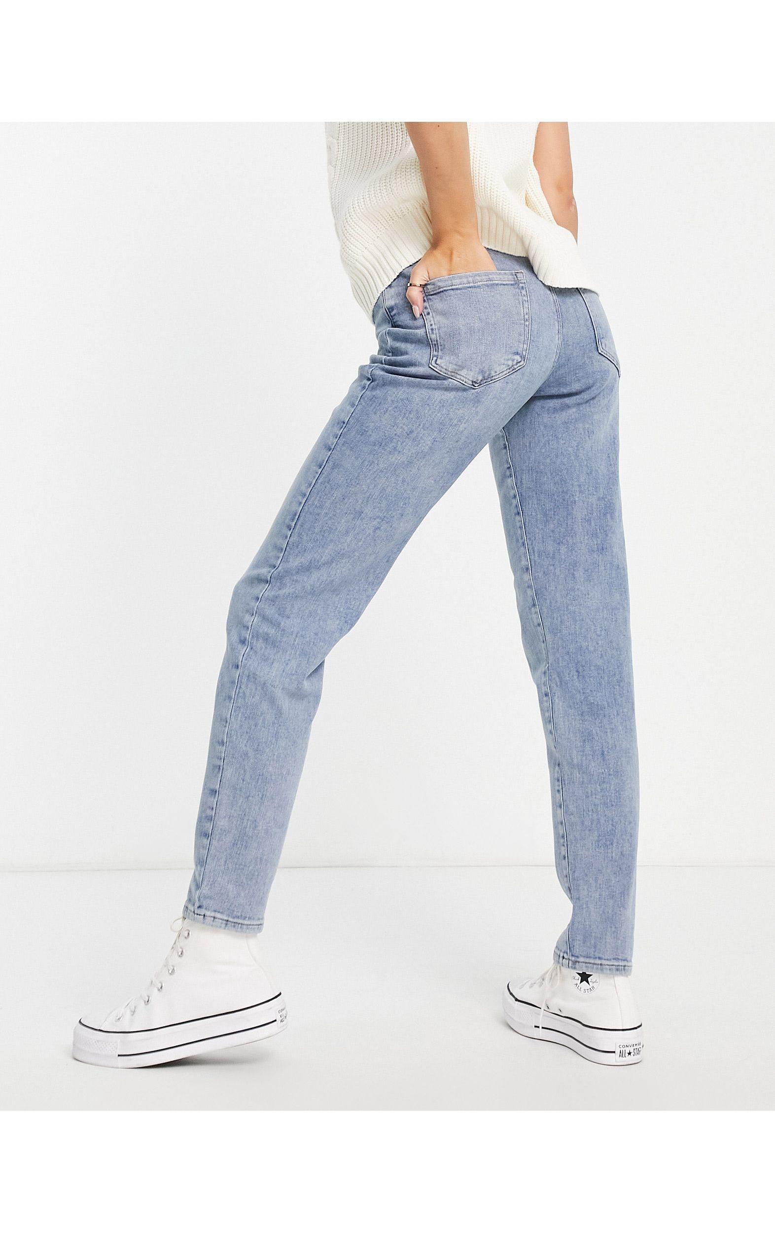 ONLY Veneda Mom Jeans in Blue | Lyst