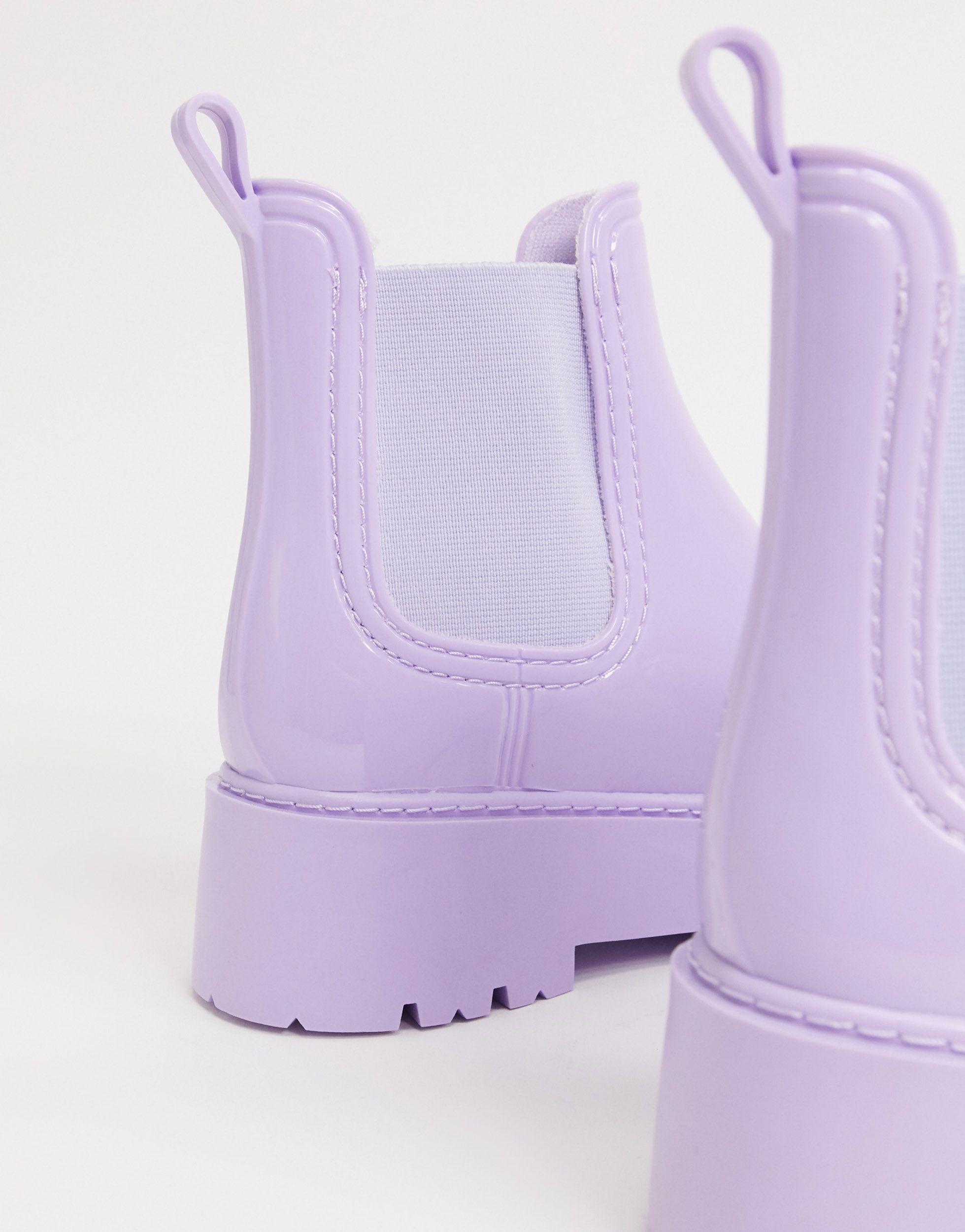 lavender rain boots