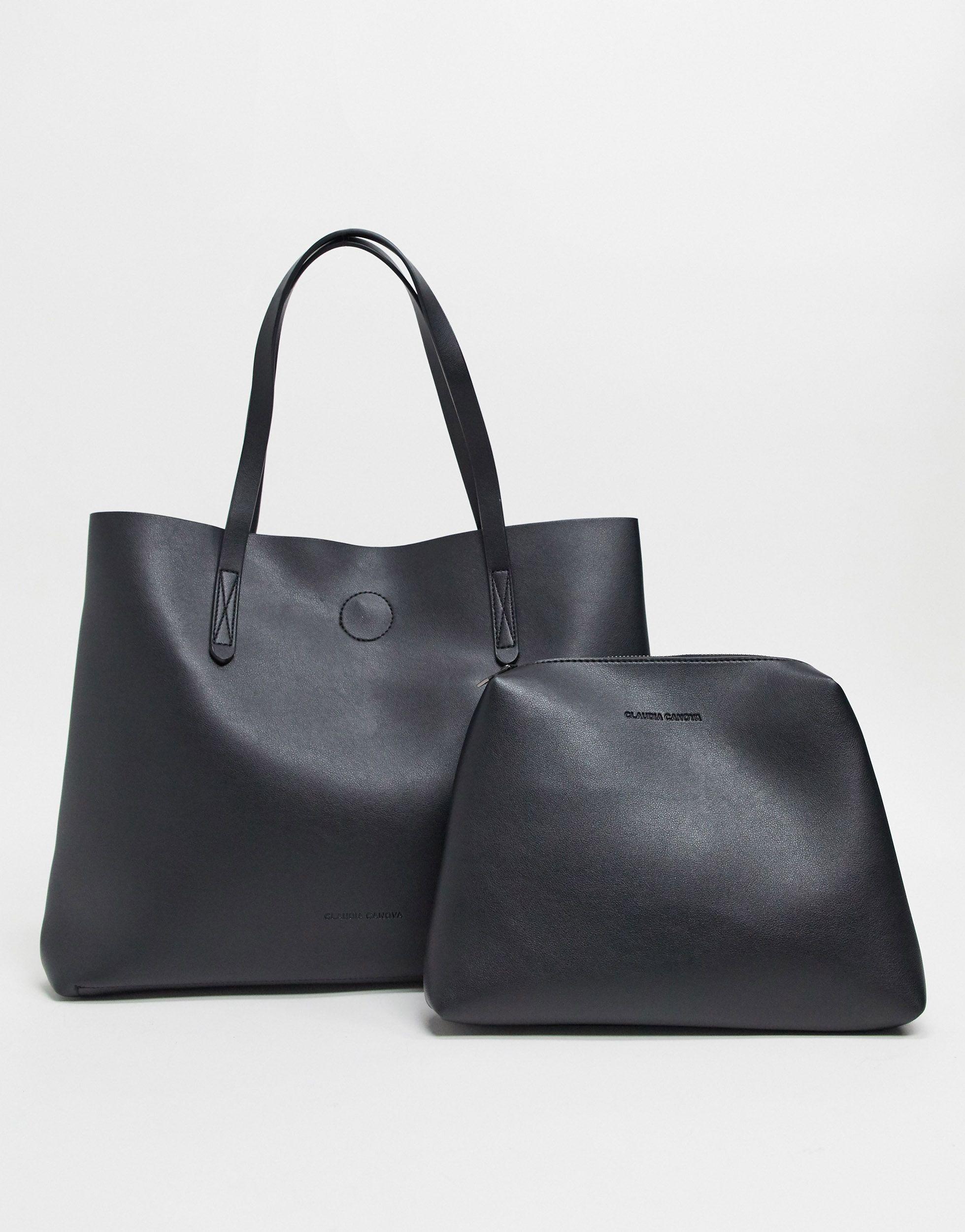 Claudia Canova Unlined A-line Tote Bag in Black | Lyst