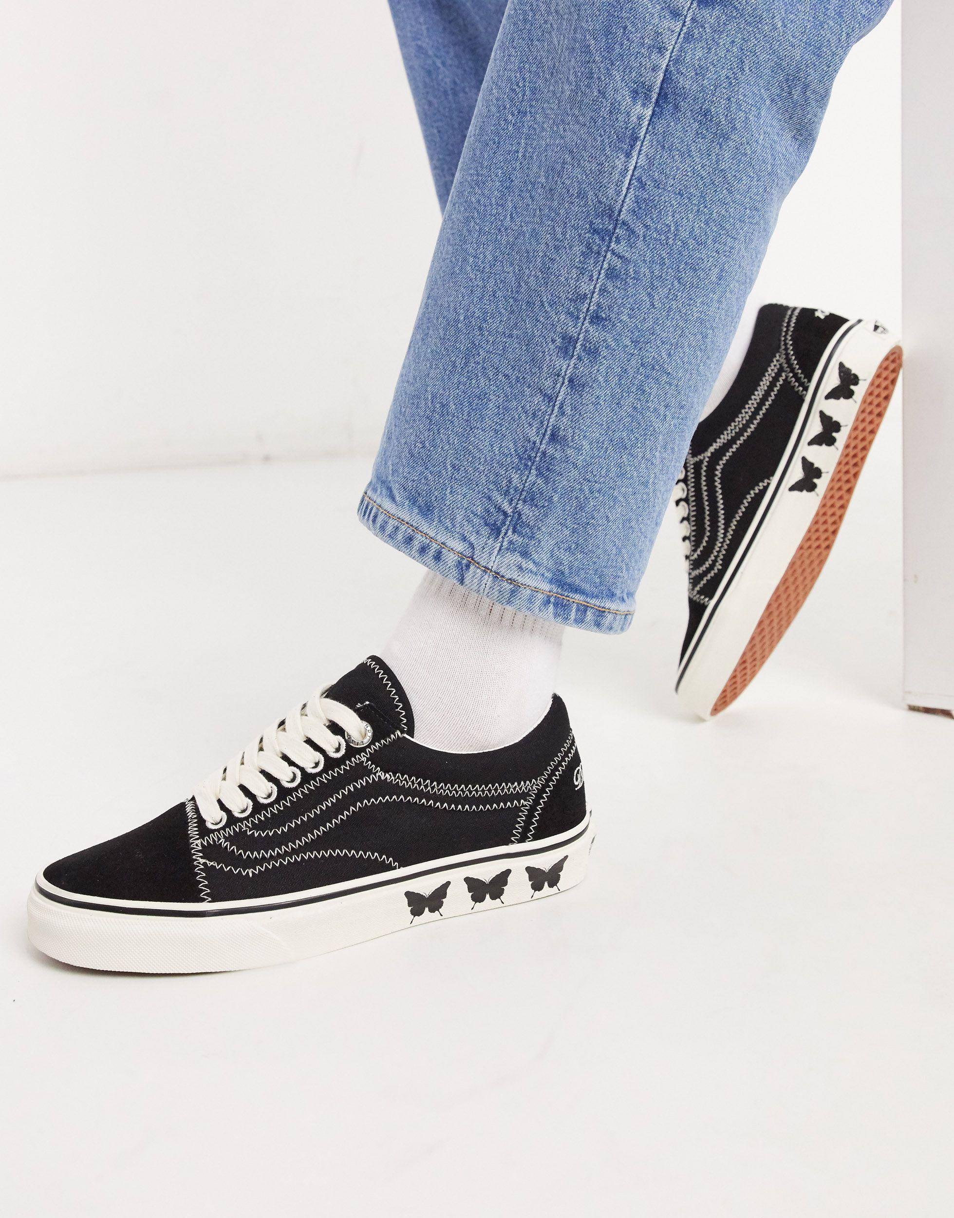 white low cut vans