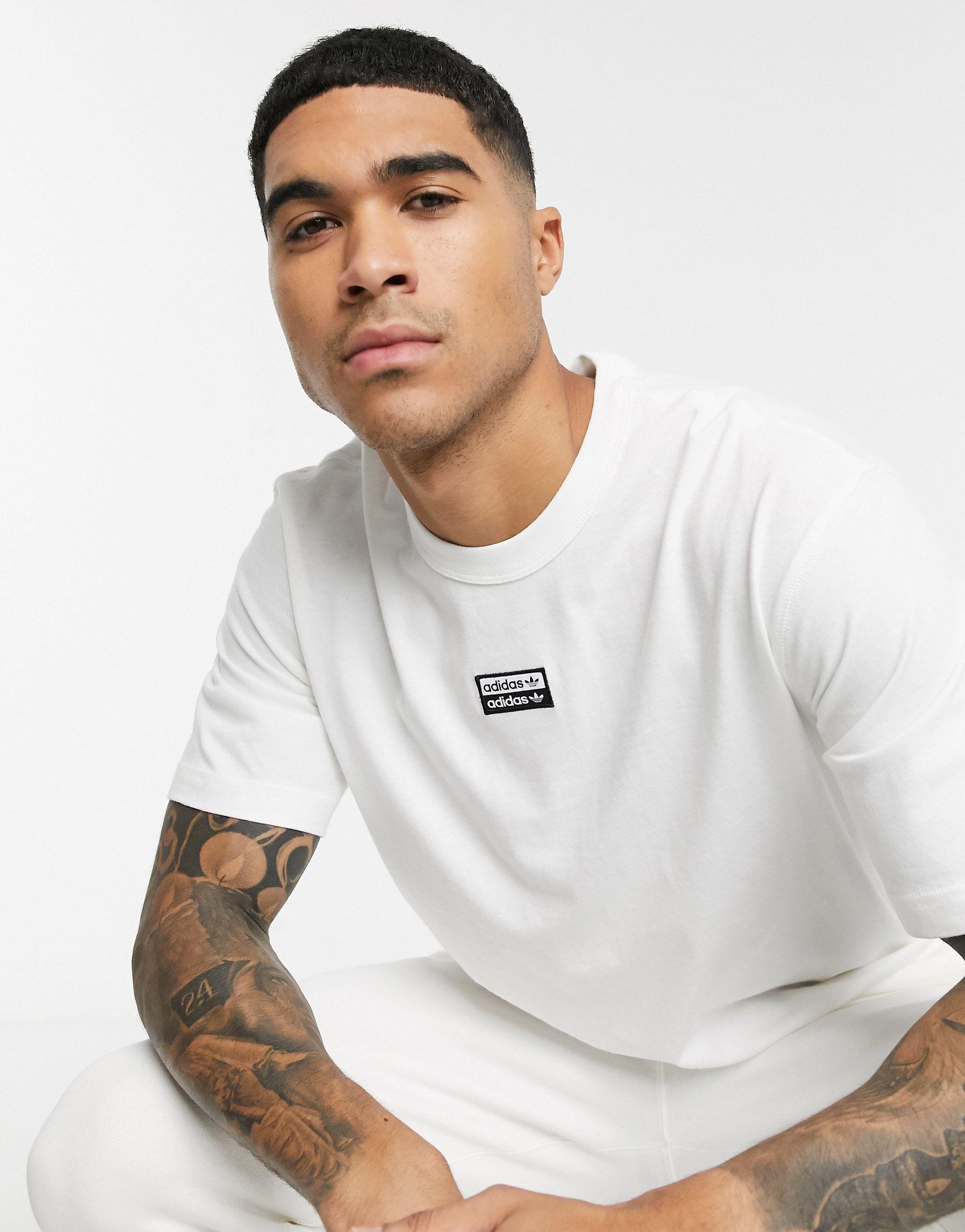 adidas Originals Cotton Central Vocal Logo T-shirt in White for Men | Lyst