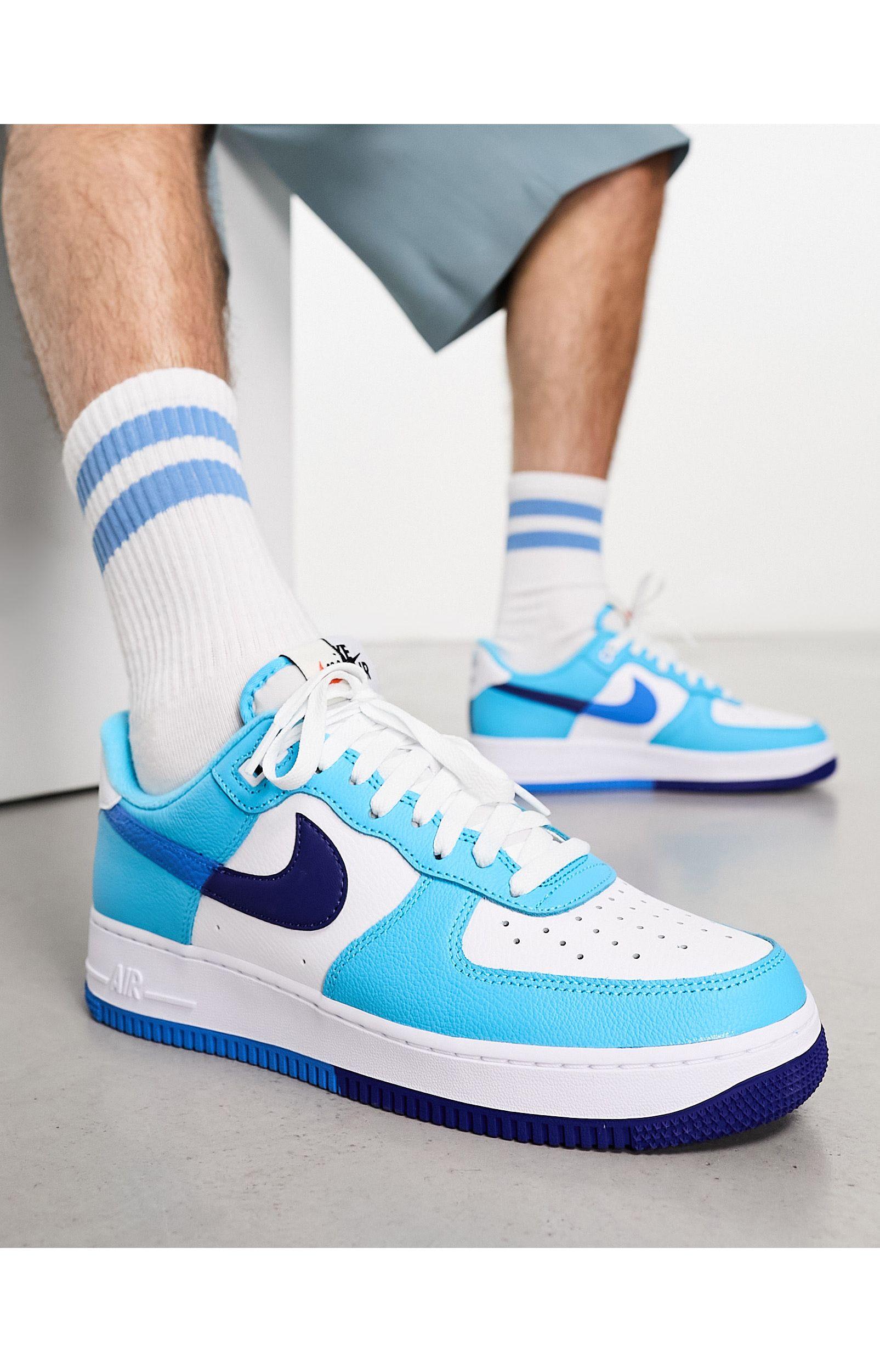 Nike Air Force 1 '07 Trainers in Blue for Men | Lyst