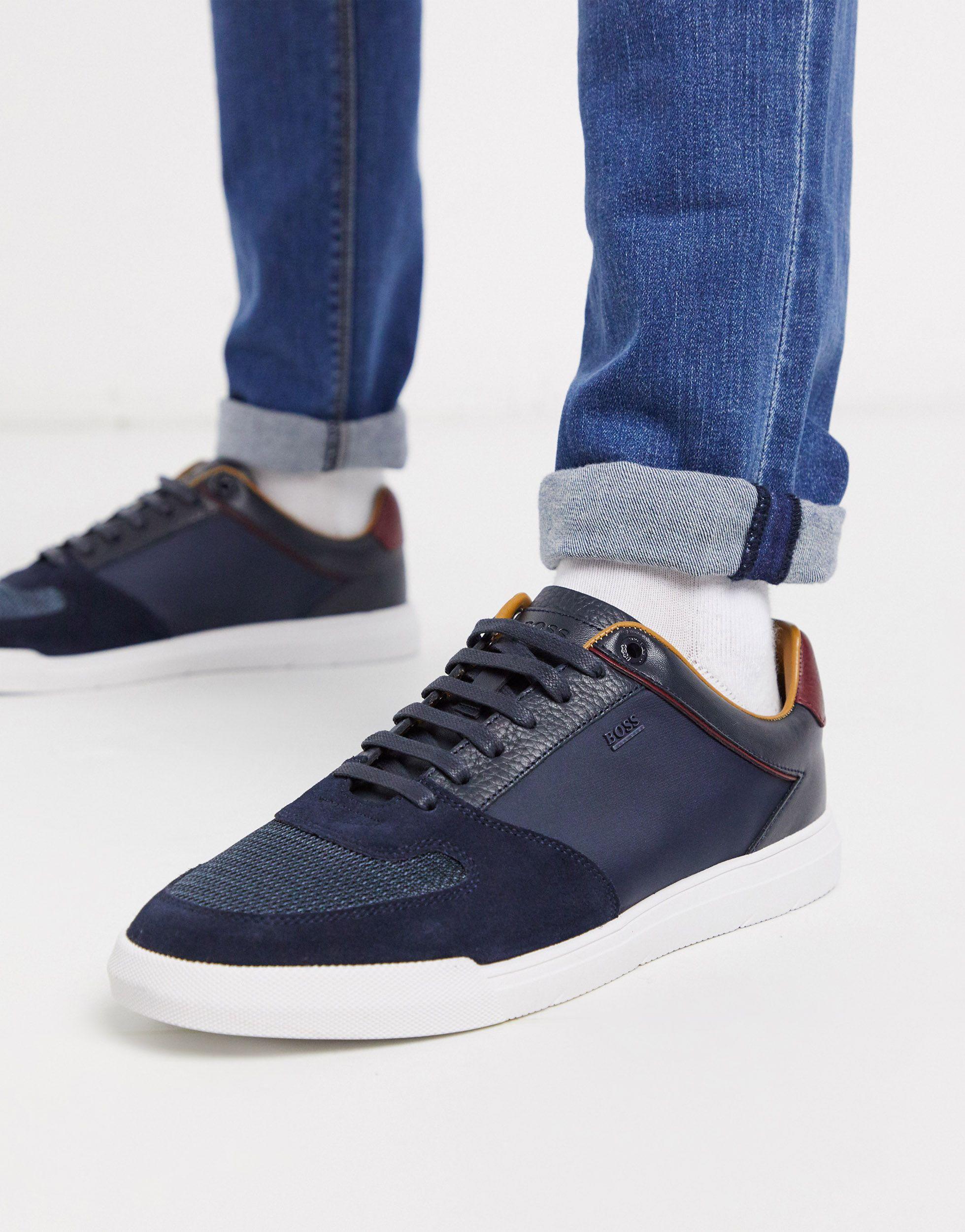 BOSS by HUGO BOSS Business Cosmopool - Lage Sneakers in het Blauw voor  heren - Lyst