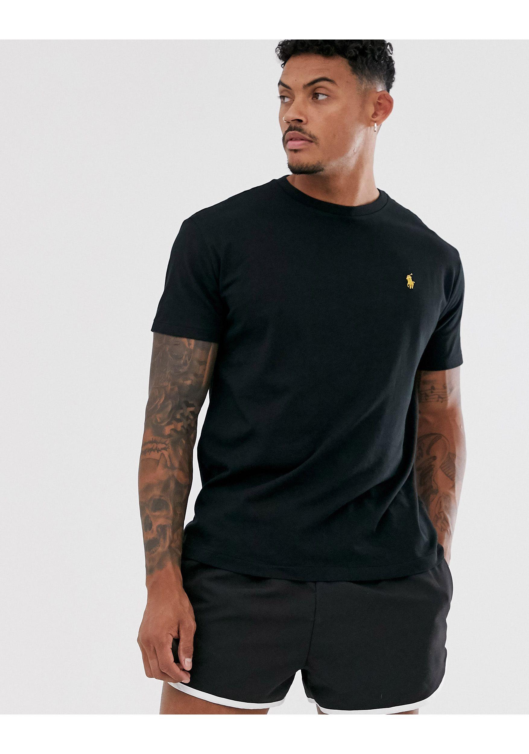 Polo Ralph Lauren & Gold Capsule T-shirt Player Logo in Black for Men |  Lyst UK