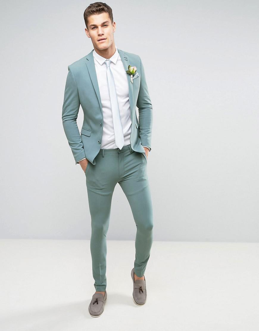 Pastel Grey Linen Suit - | Hangrr | Linen suit, Suits, Beach wedding suits