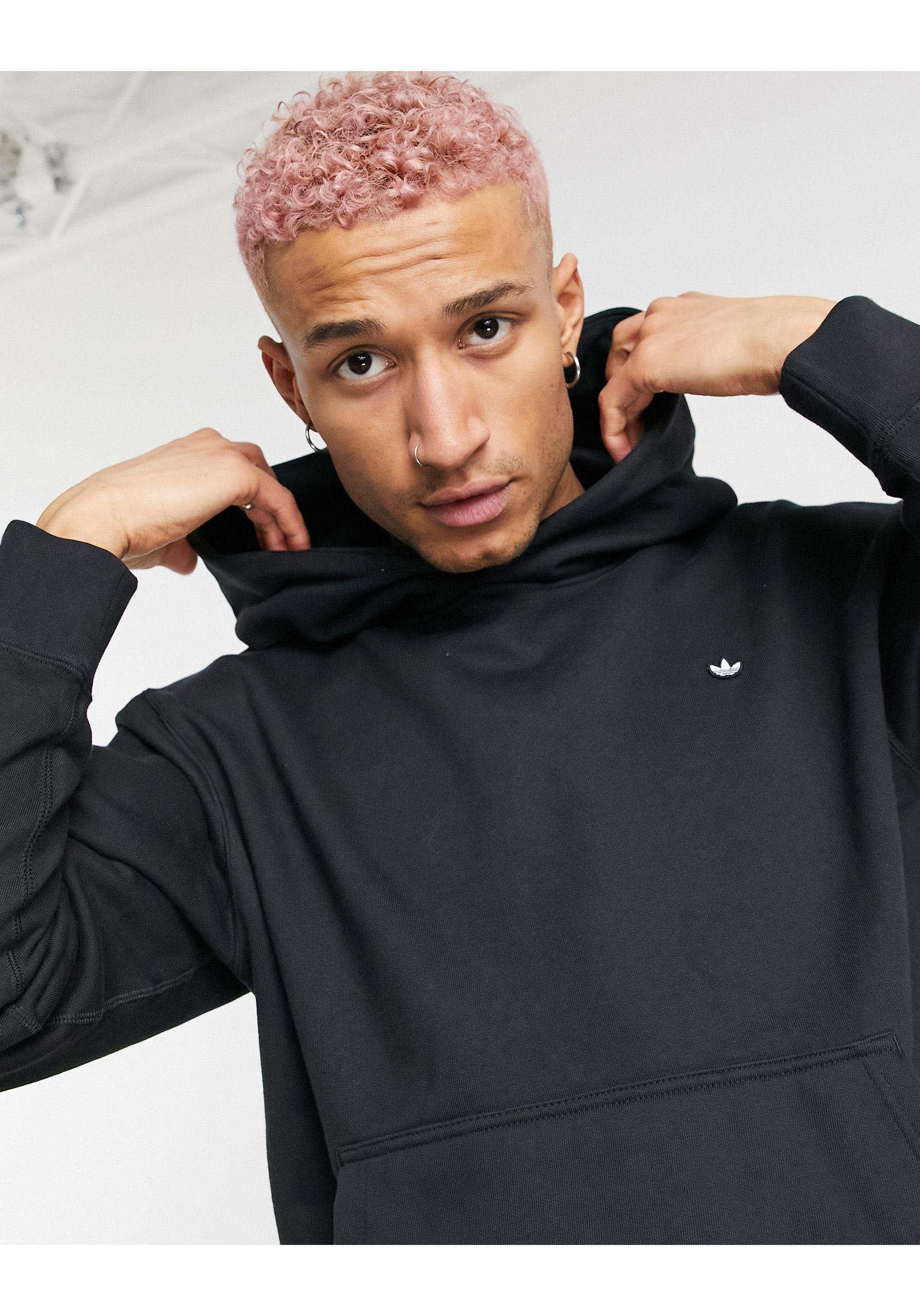 Sudadera premium negra con capucha adidas Originals de hombre de