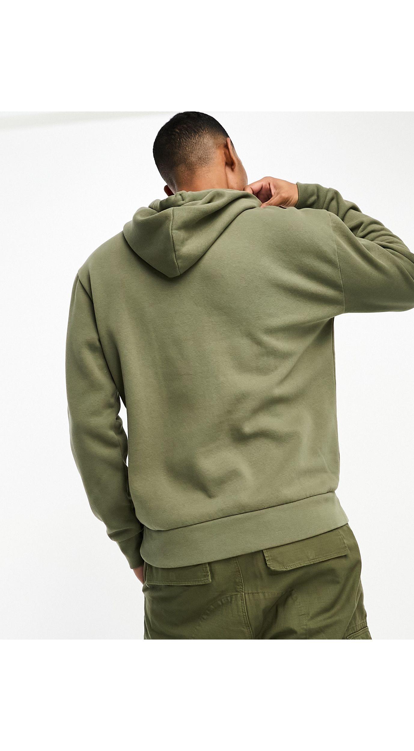 Hollister Small Logo Relaxed Fit Hoodie in Green for Men Lyst UK