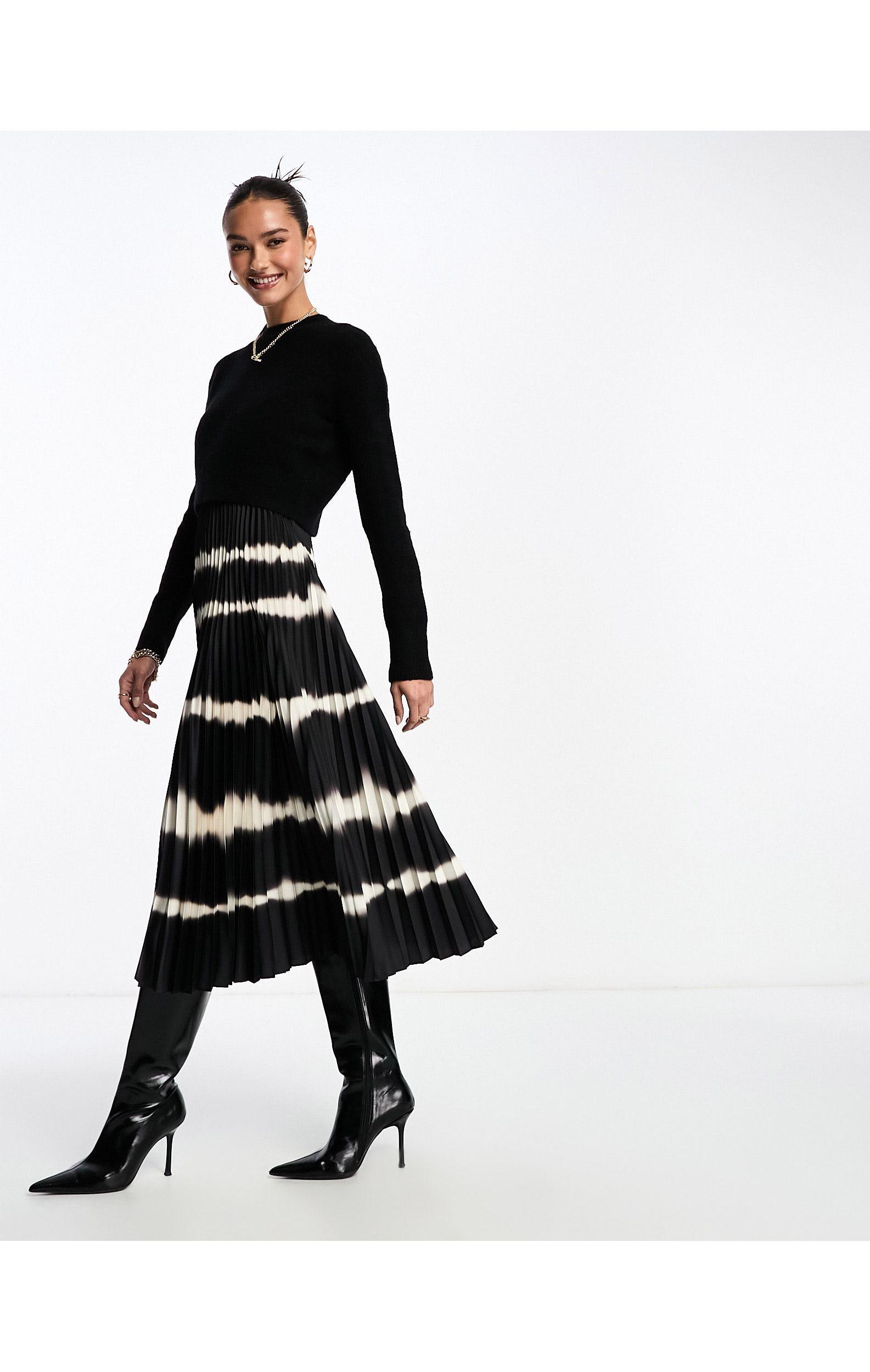 All saints satin dress with cheap jumper