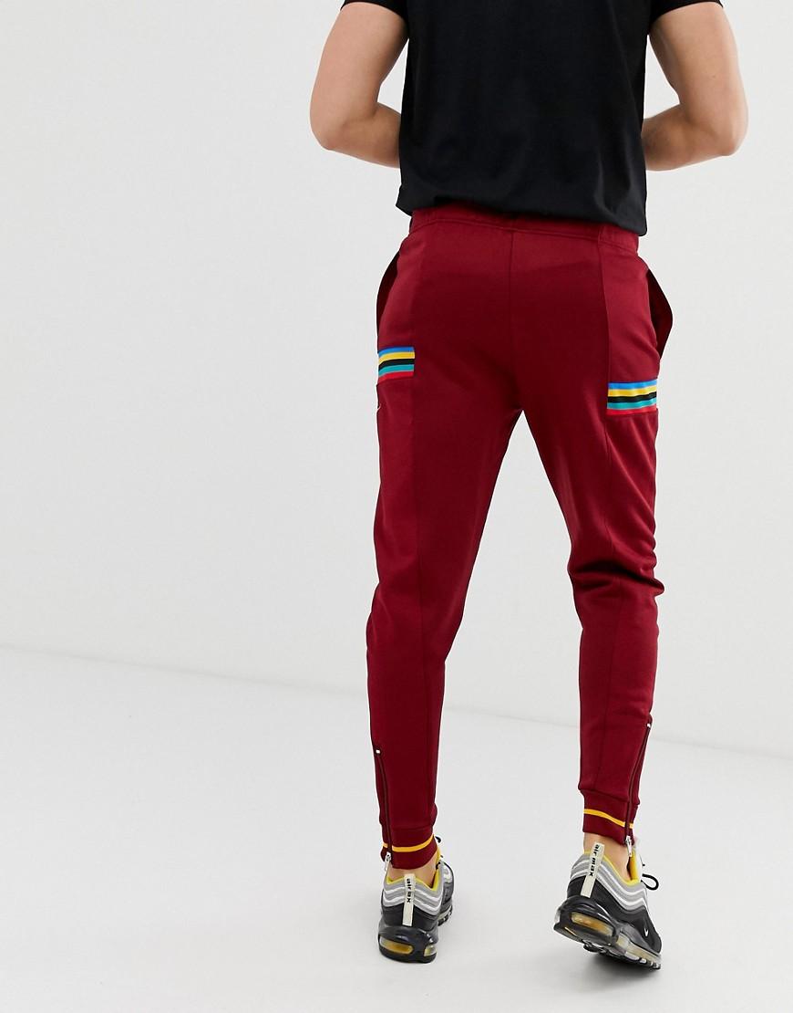 Nike Cotton Re-issue Sweatpants in Red for Men - Lyst