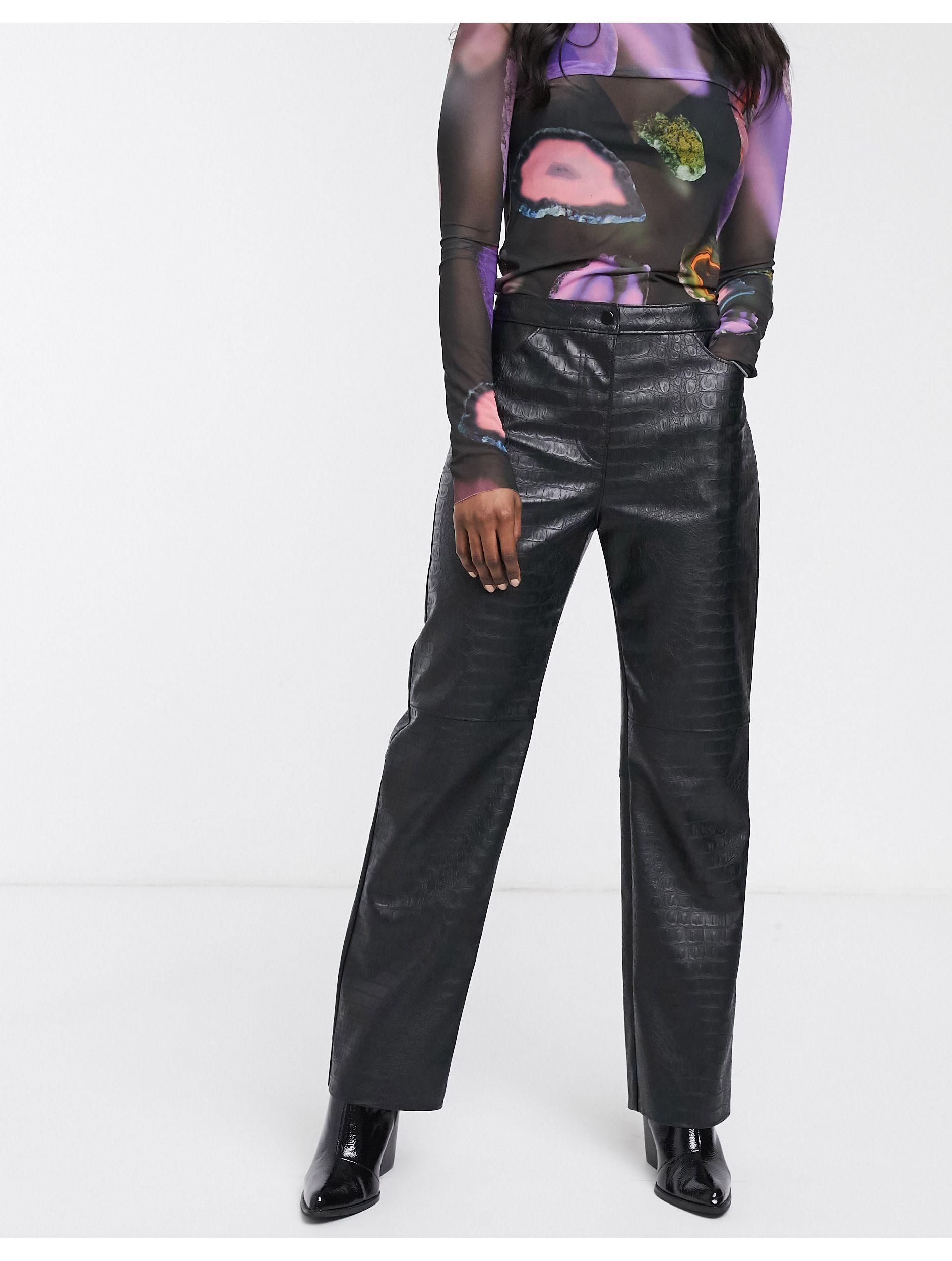 Weekday Synthetic Croc Effect Faux 
