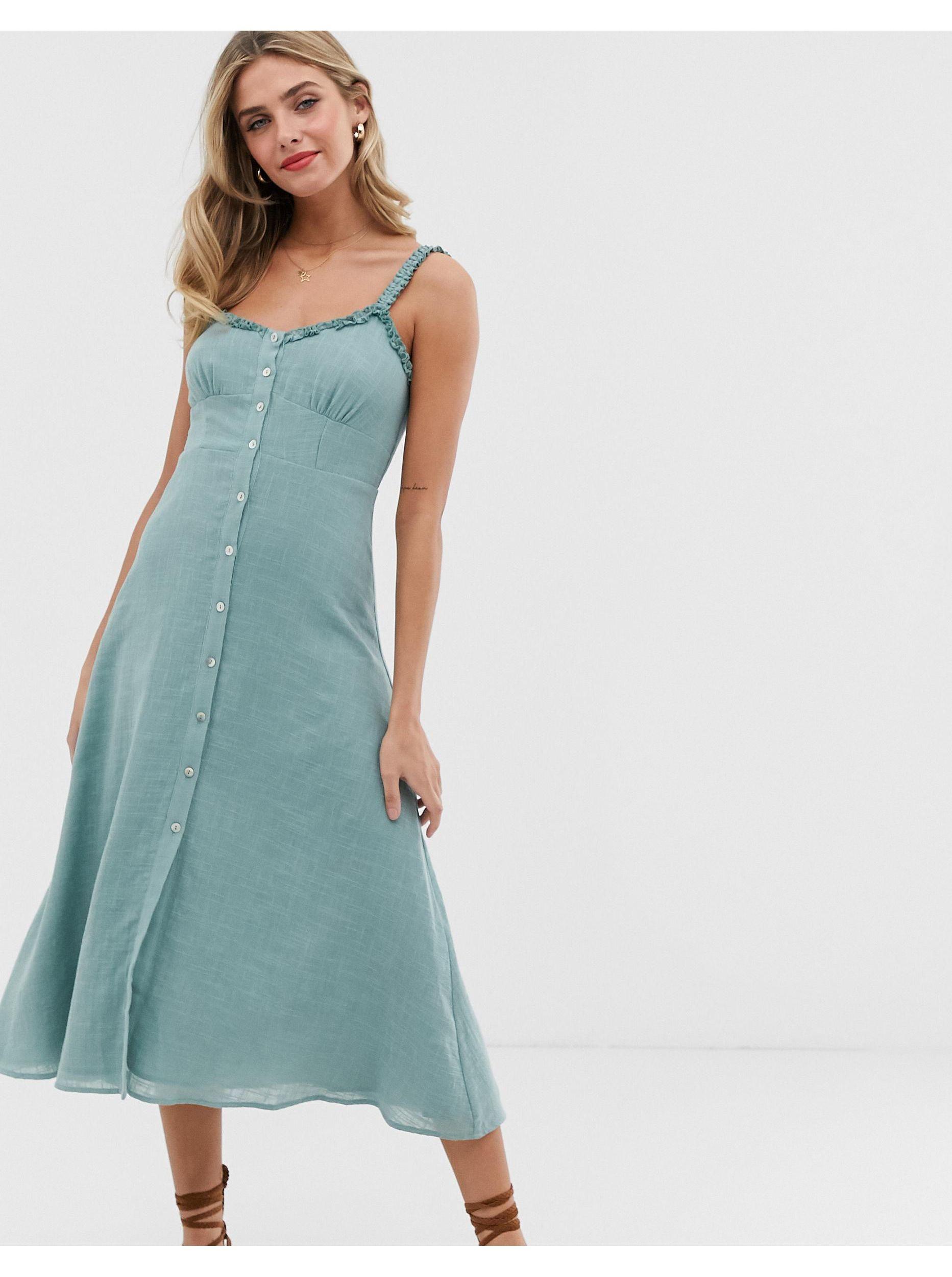midi dress pull and bear
