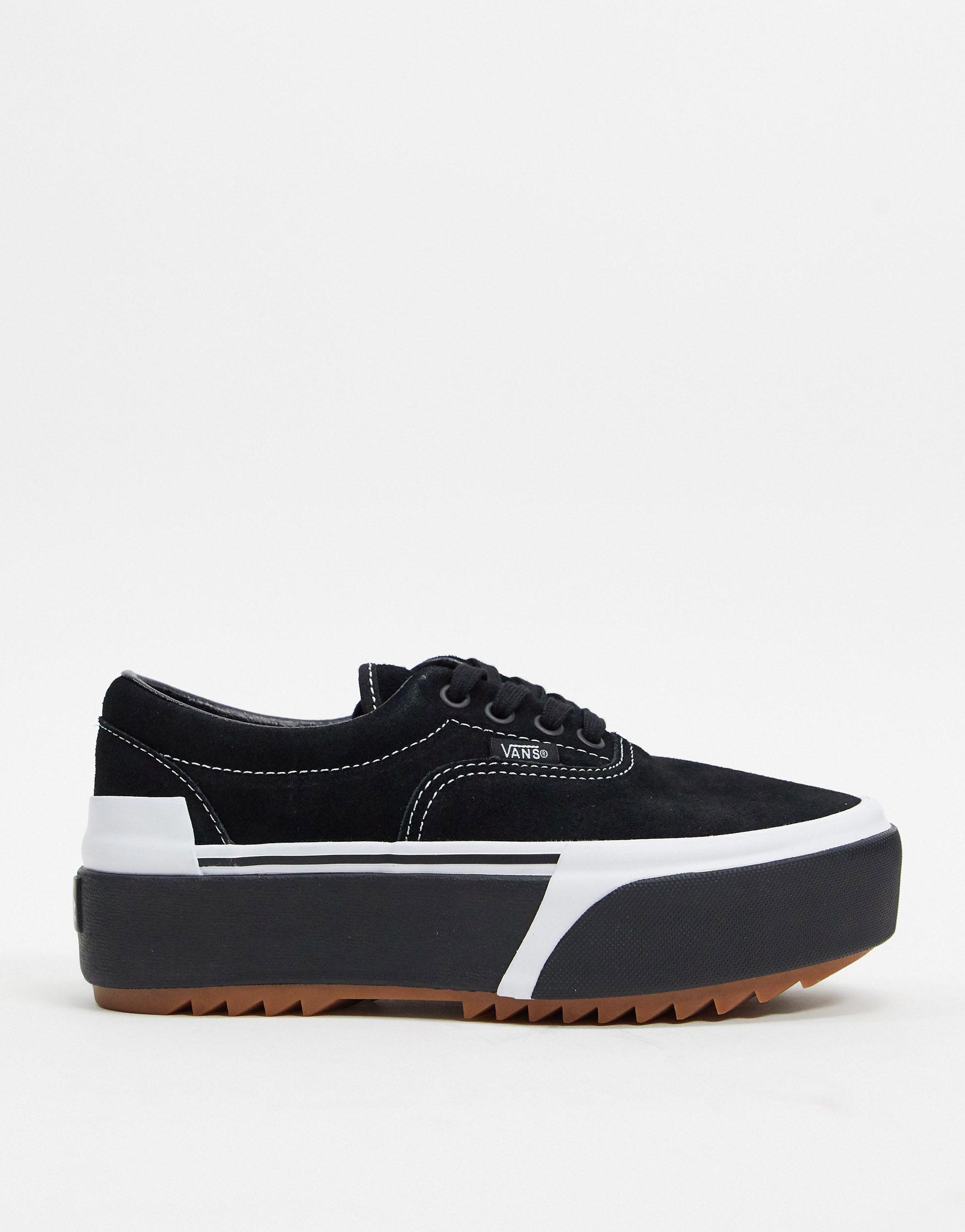 Vans Stacked Shoes Black | Lyst
