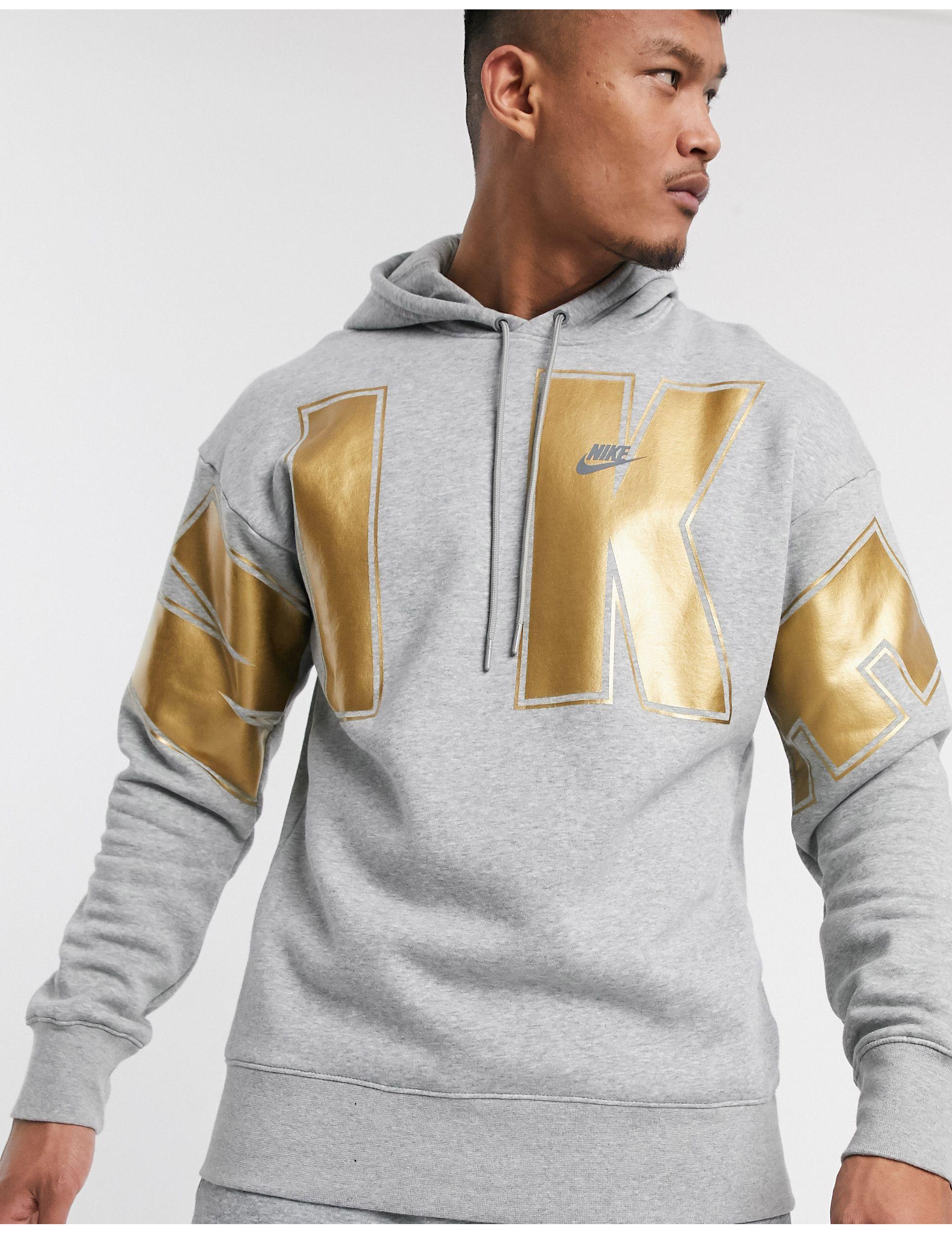 Nike Baumwolle – Social Currency – er Kapuzenpullover mit Logo in Grau für  Herren | Lyst DE