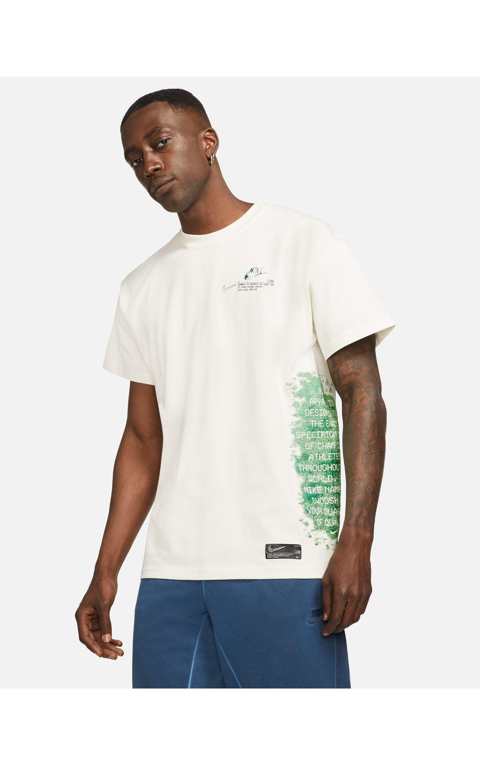 Nike Archaeo Swoosh Pack Graphic All Over Print T-shirt in White for Men |  Lyst