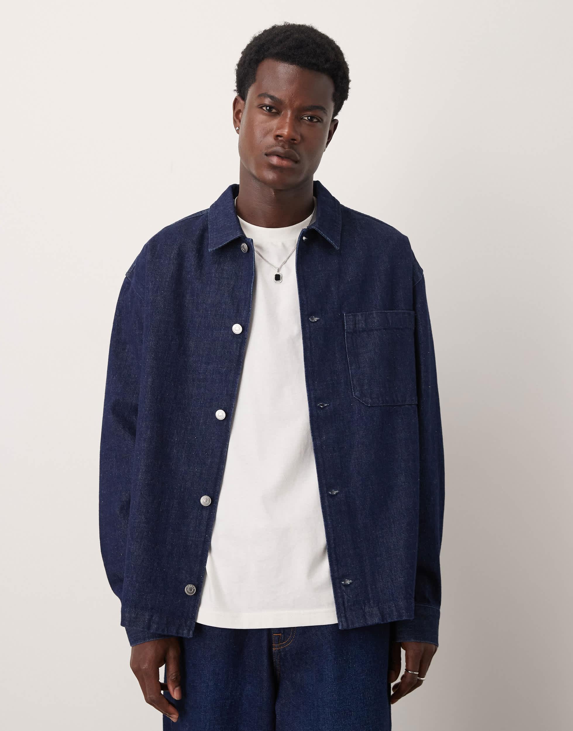ARKET – minimalistische jeans-hemdjacke in Blau für Herren Lyst AT