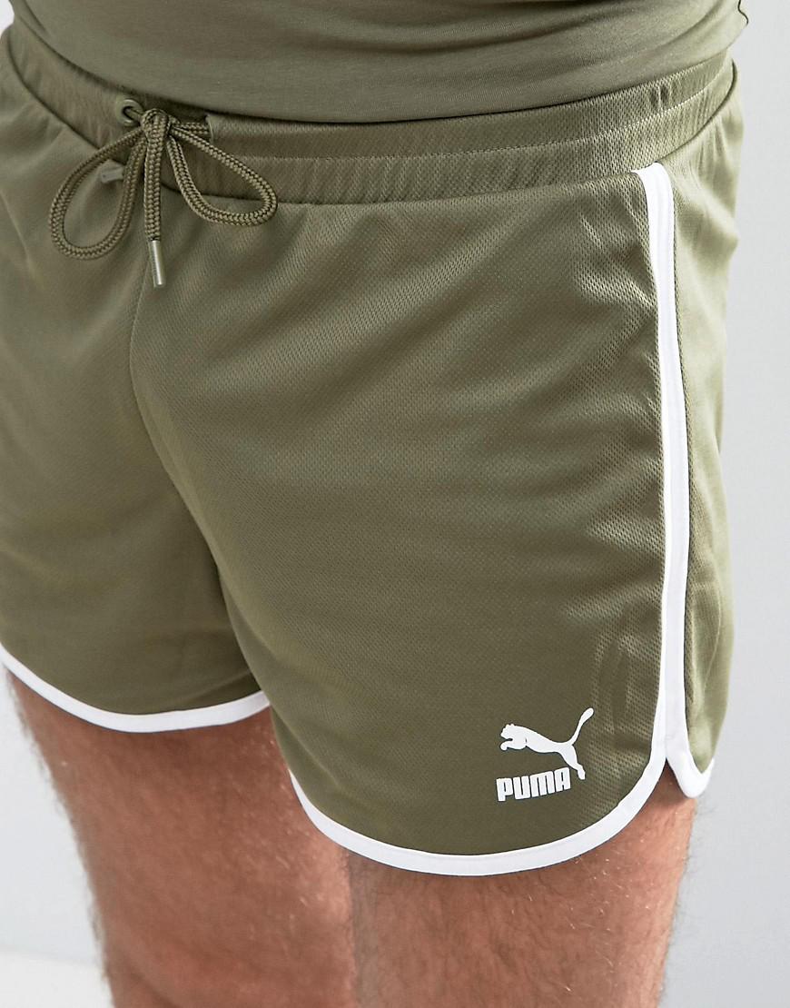 PUMA Retro Mesh Shorts In Green Exclusive To Asos for Men | Lyst