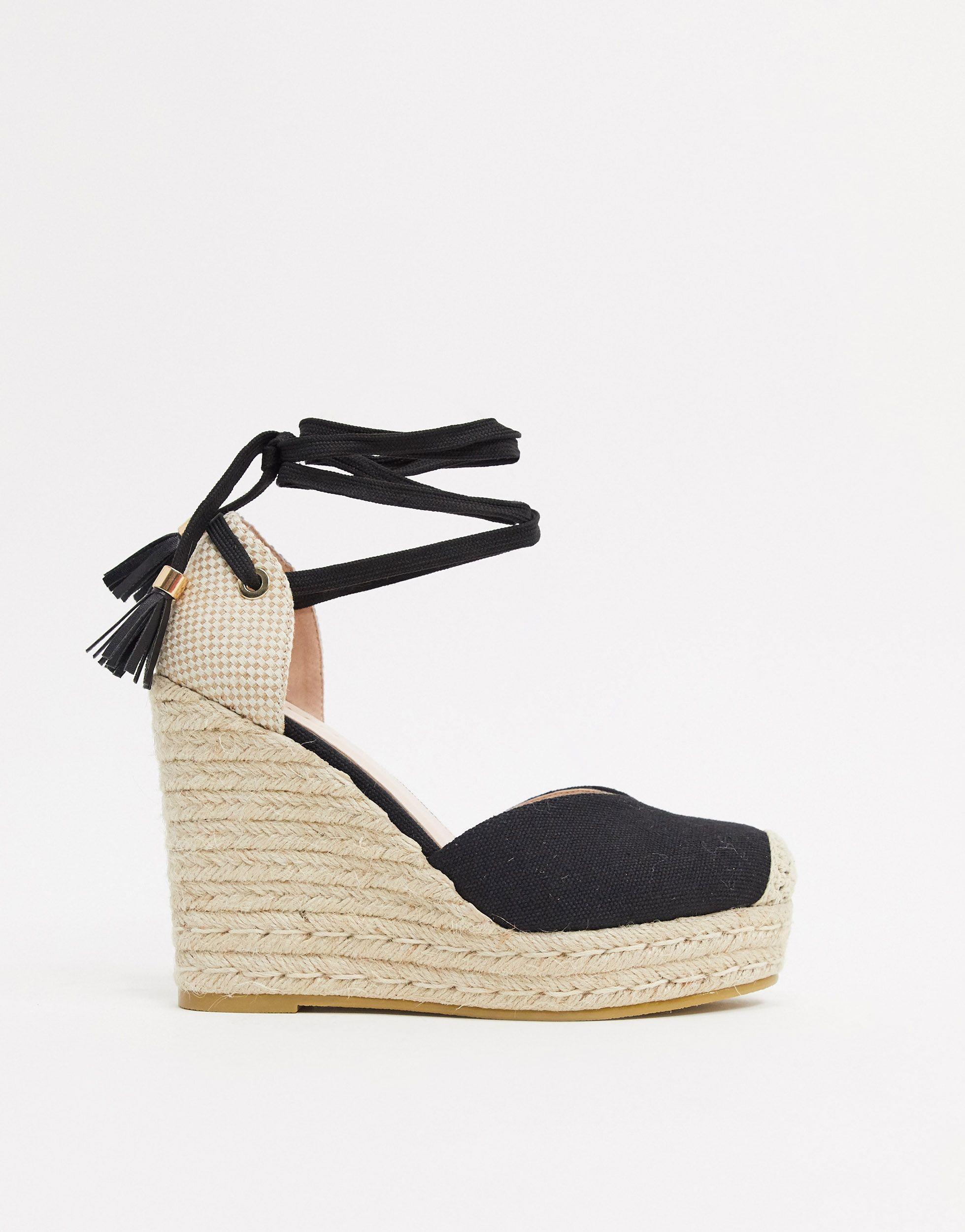 Alpargatas anudadas al tobillo Clearance