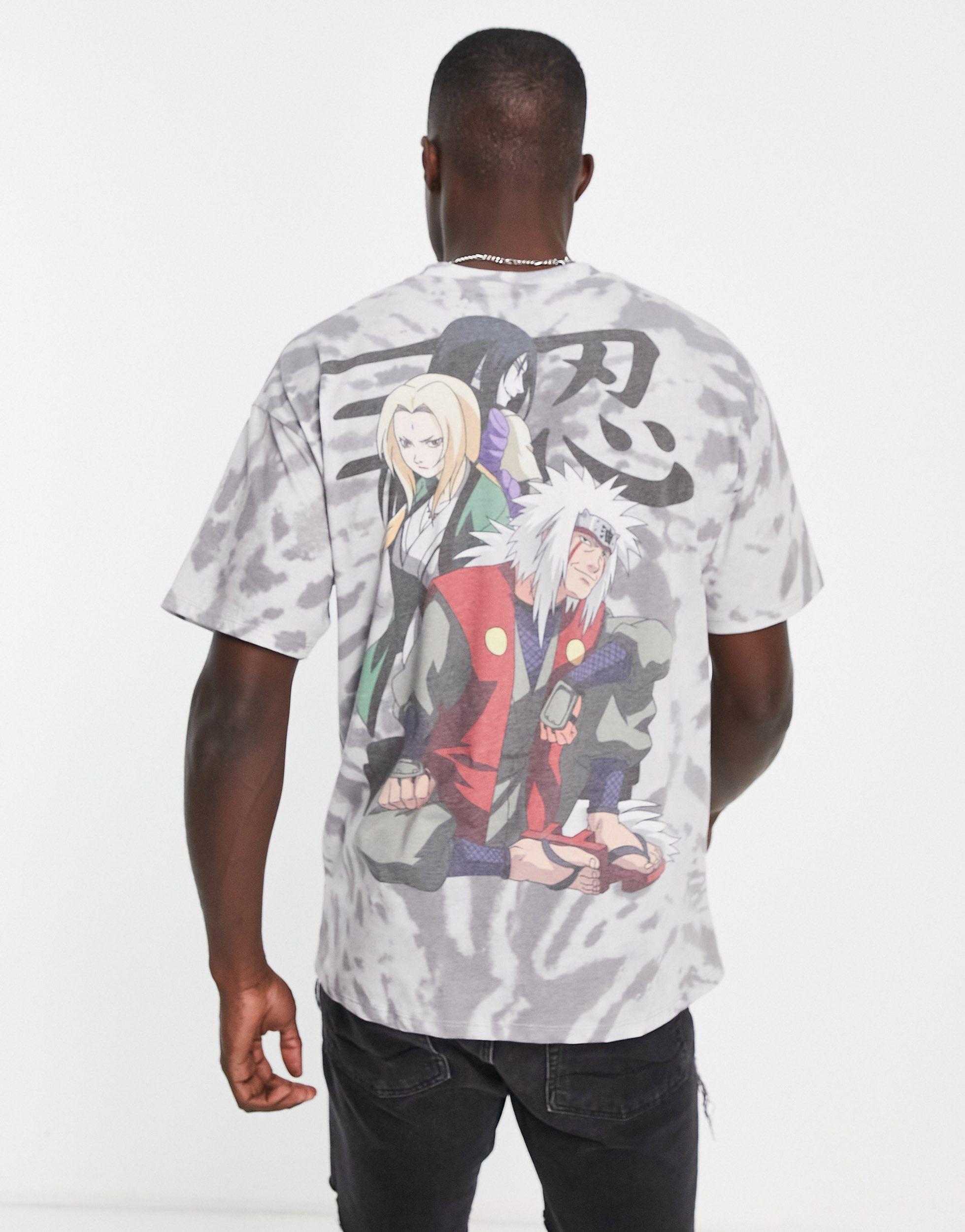 Pull&Bear Naruto Back Print T-shirt in White for Men | Lyst