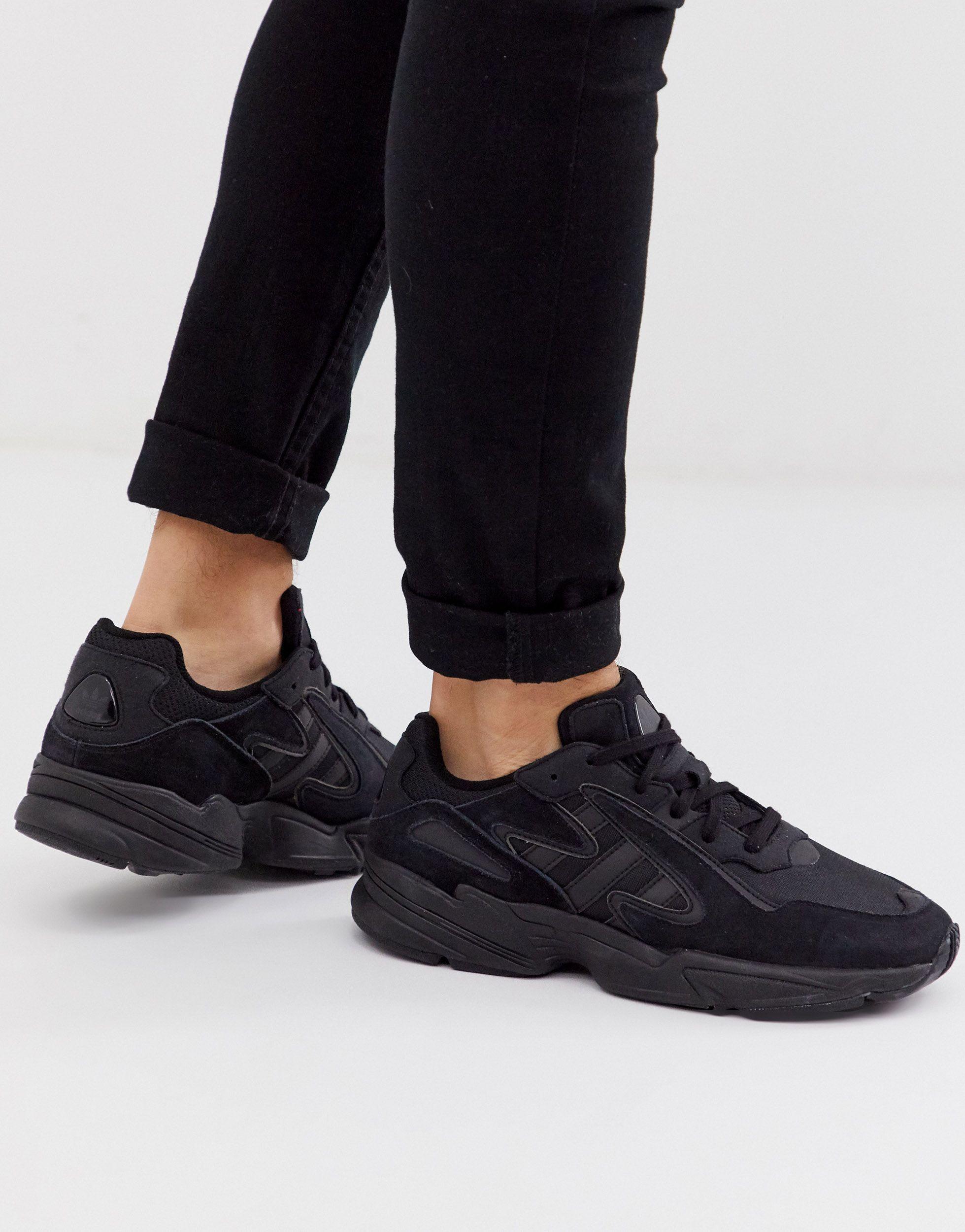 Adidas Originals Leather Yung 96 Chasm Triple Black For Men Lyst