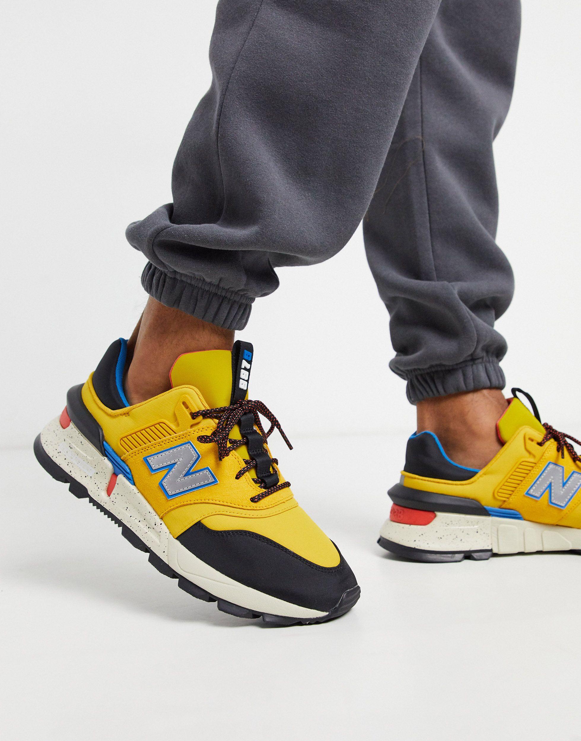 New Balance 997 Trainers in Yellow Men | Lyst