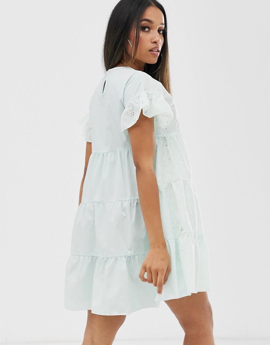 pretty little thing broderie smock dress