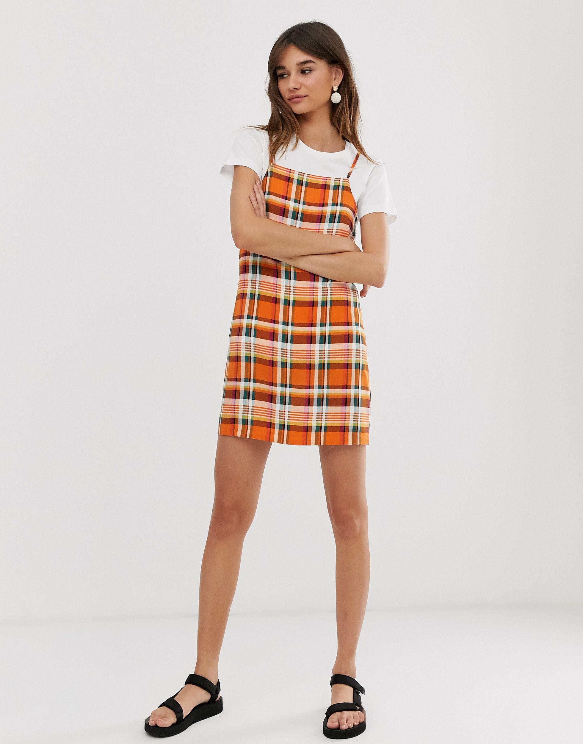 monki orange dress